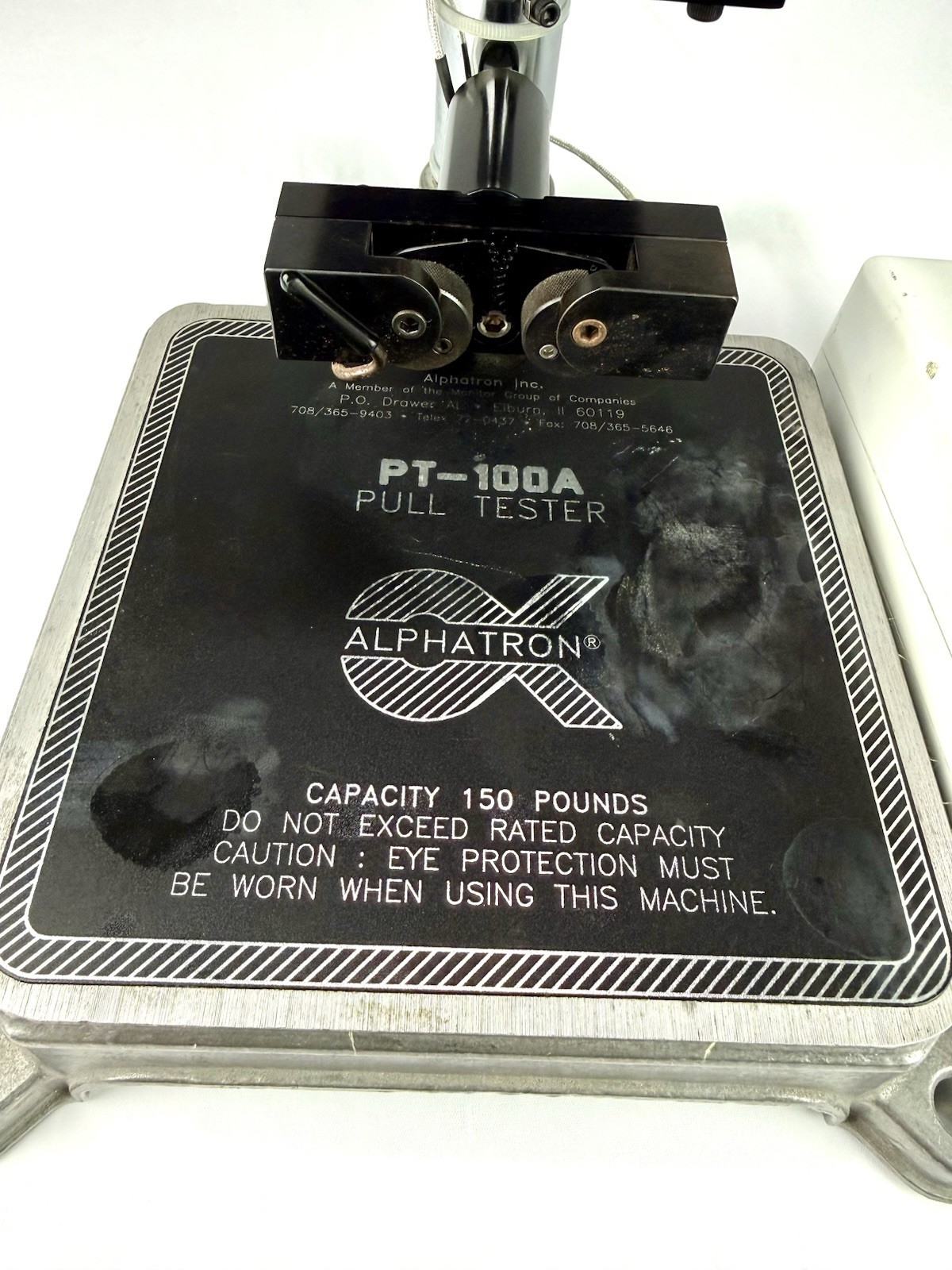 DMC Alphatron PT-100A Wire Crimp Terminal Pull Tester 150 lb Tensile Scale Test⁠
