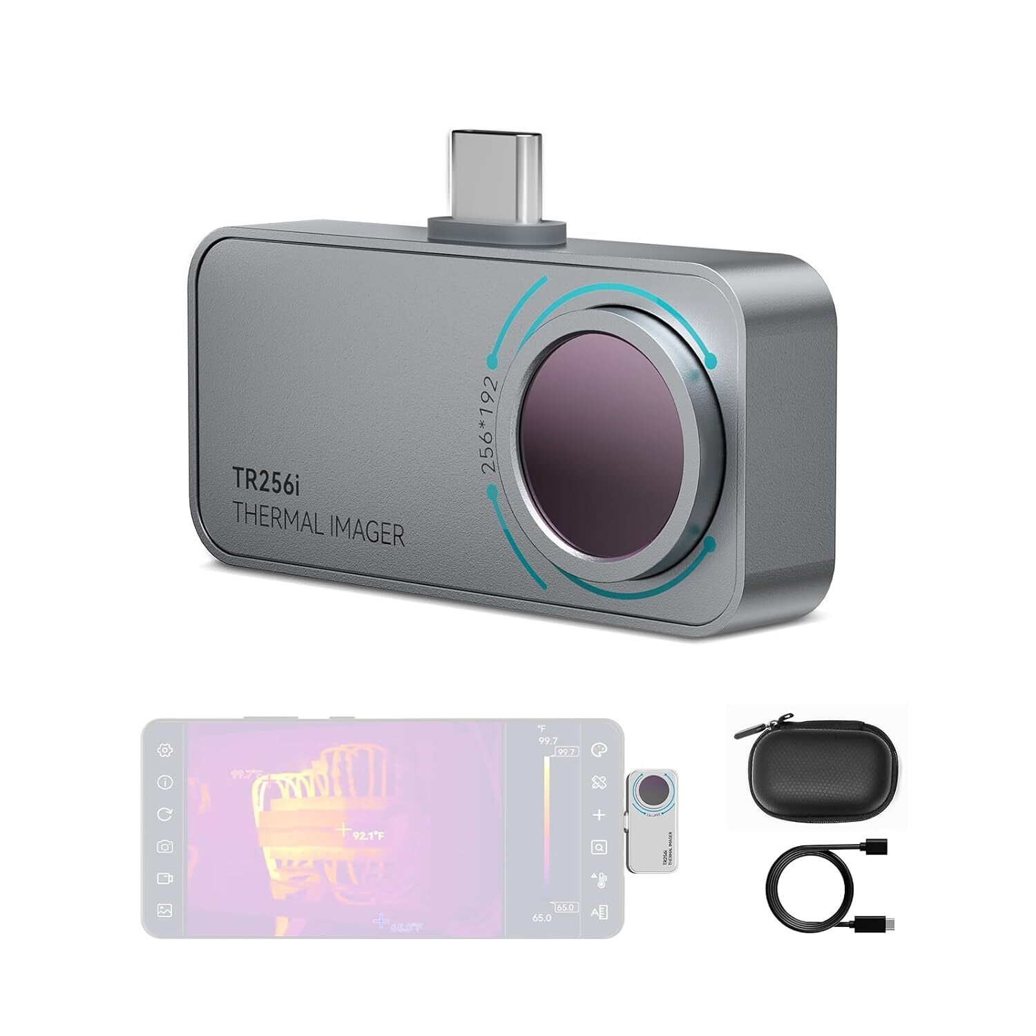 Mileseey 256 x 192 IR Thermal Imaging Camera for Android (USB-C) Smartphone