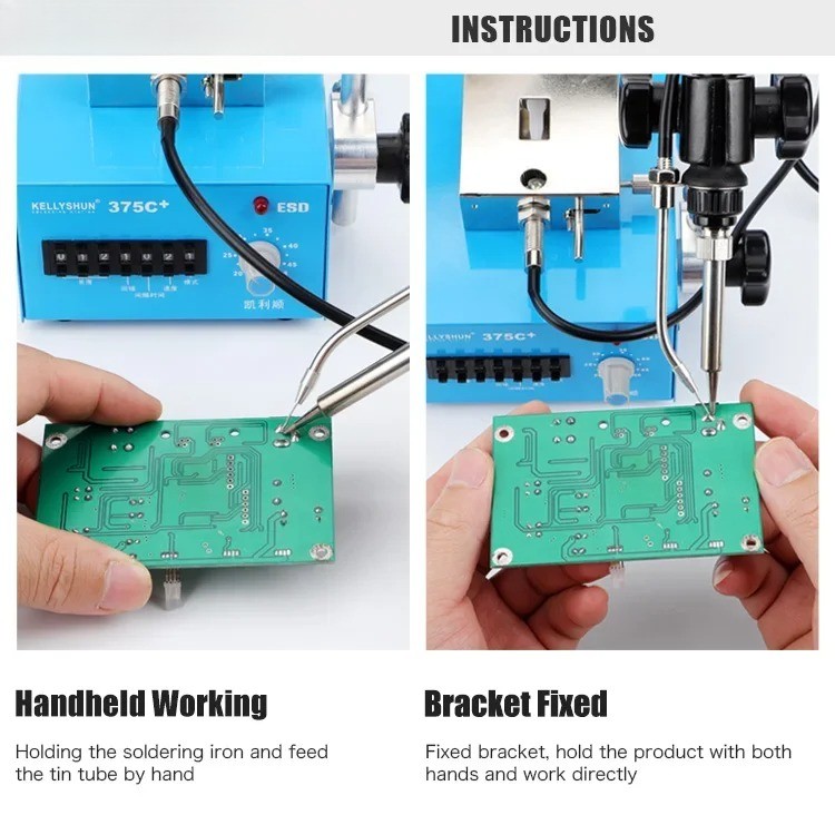 Industrial Grade Digital Solder Tin Feeding Welding Table 375C Soldering