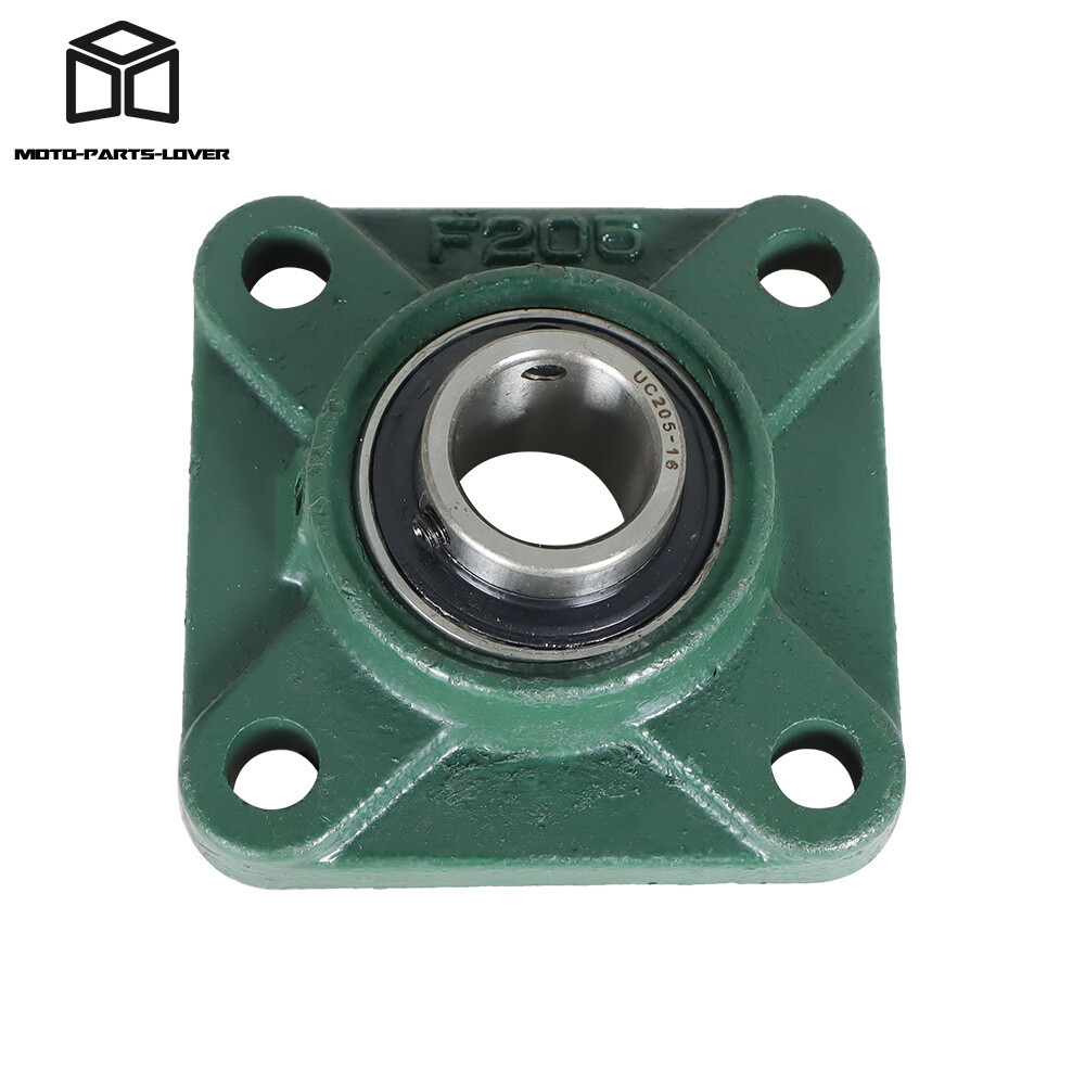 10 pcs UCF205-16 Pillow Block Flange Bearing 1″ Bore 4 Bolt Solid Base
