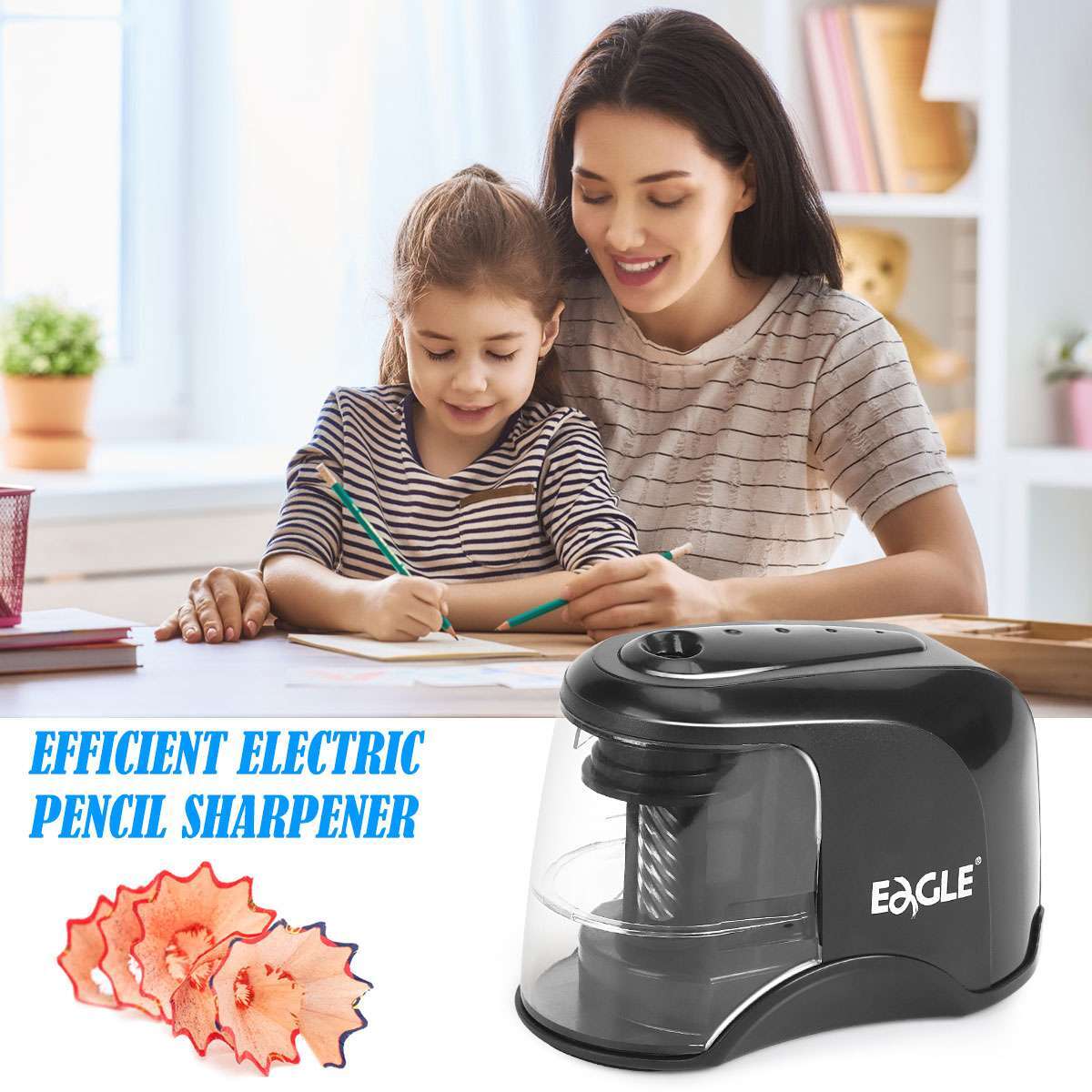Automatic Electric Pencil Sharpener Battery Operated for Home School Office