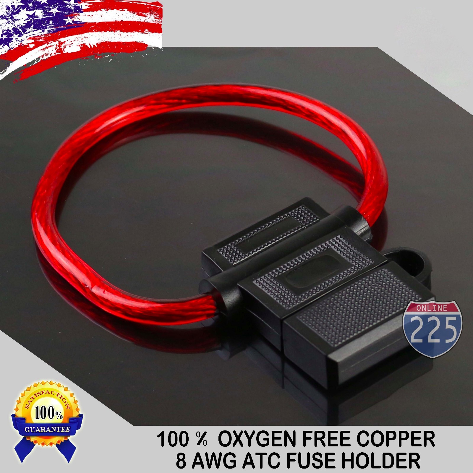 Pick Wire Gauge & Fuse Amperage ATC In-Line Fuse Holder 100% OFC Copper Wire LOT