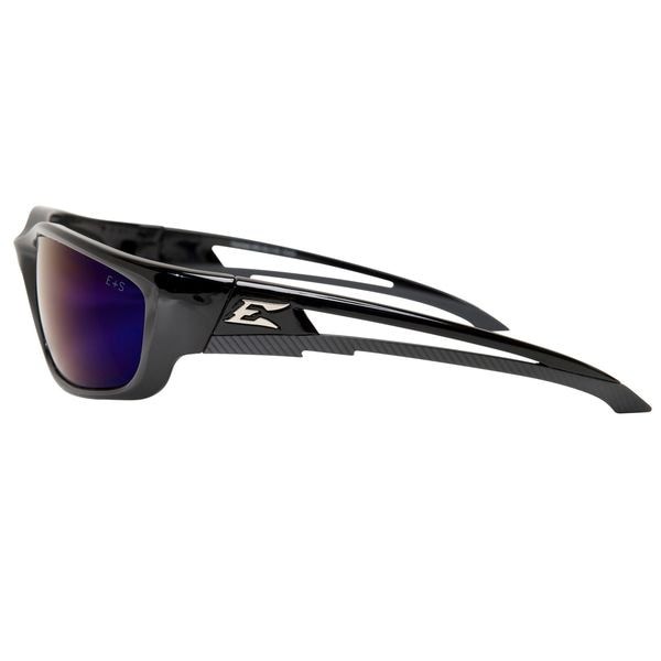 Edge Eyewear Sk-Xl118 Kazbek Xl, Safety Glasses, Anti-Scratch, Blue Mirror