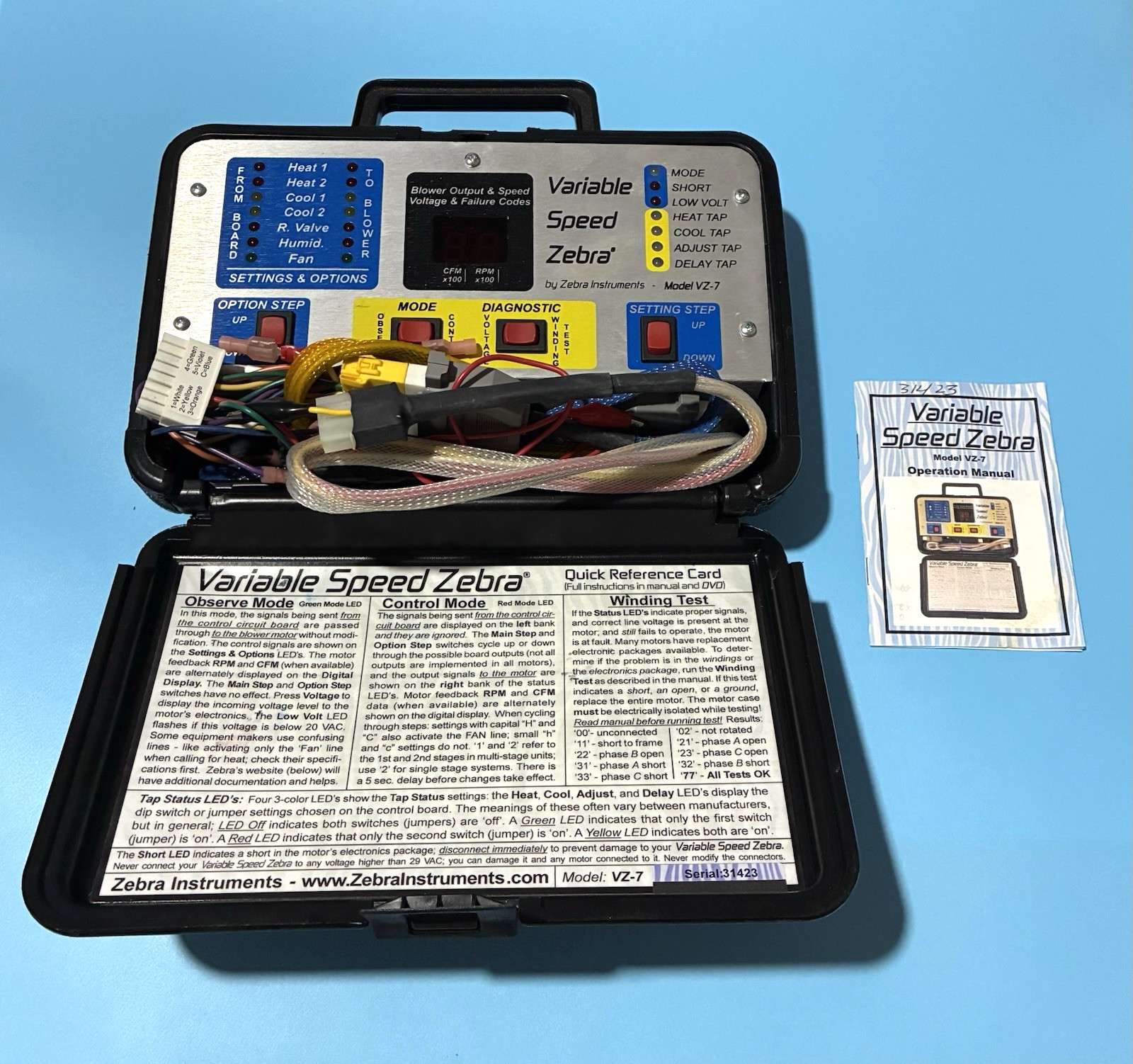 Zebra Instruments: Variable Speed Zebra Model VZ-7