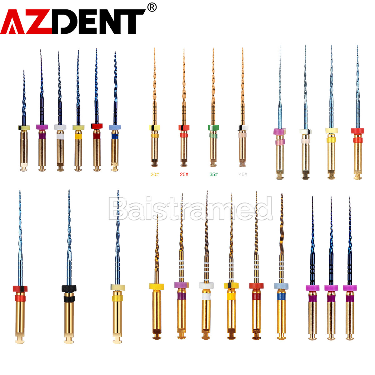 Dental Endo Files Reciprocating/Super/V Blue/Niti Rotary File Endodontic 21/25mm