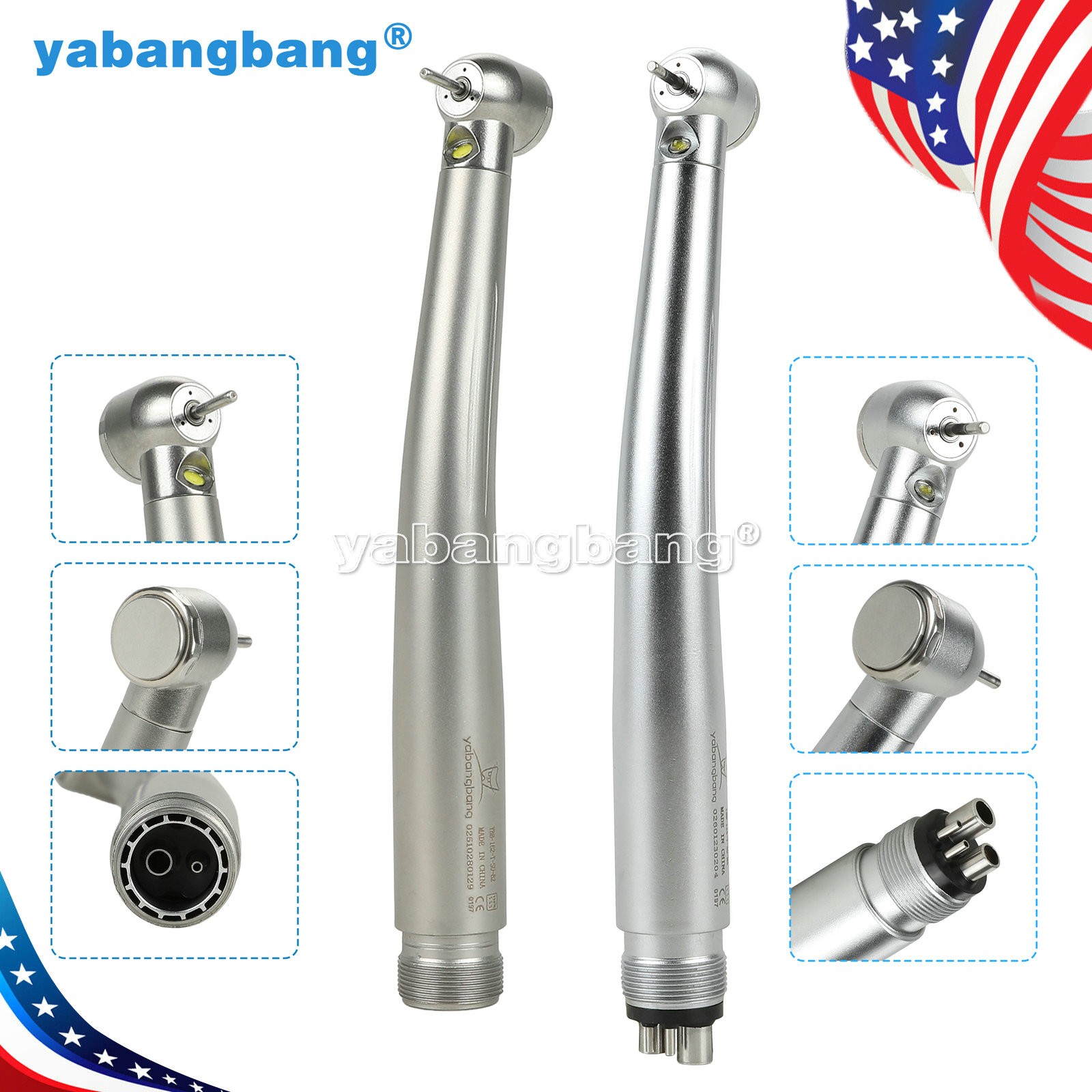 Yabangbang Dental Fiber Optic LED E-generator High Speed Handpiece/Cartridge