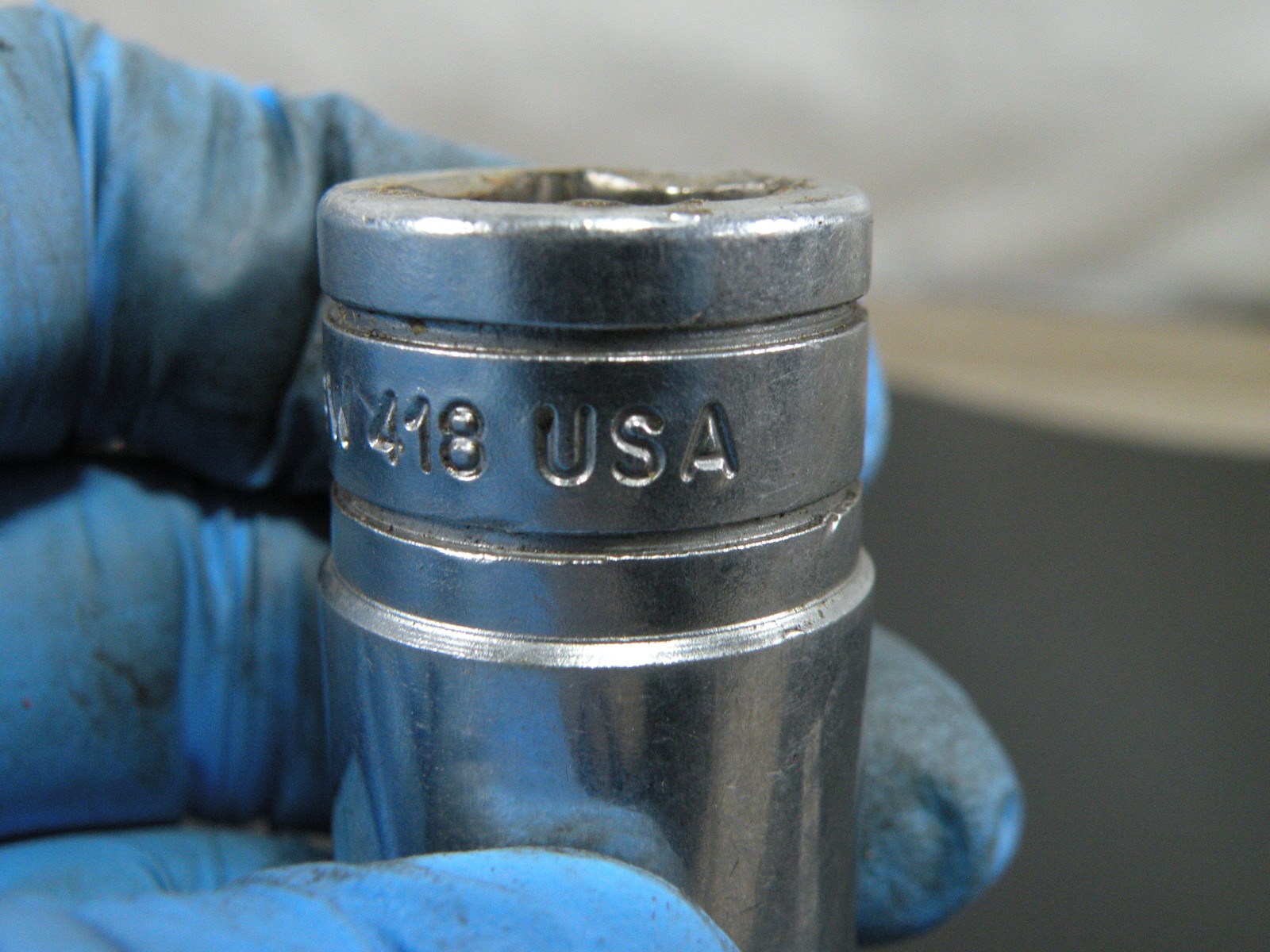 Snap-on 9/16″ Standard Socket 8-Point SW 418 USA 1/2″ Drive