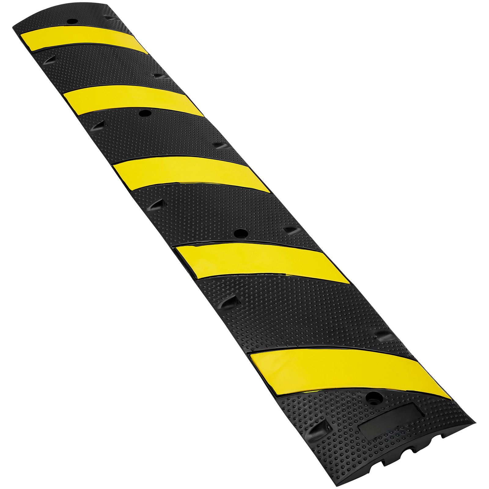 VEVOR 2 PCs 72» Rubber Speed Bump 2 Channel 22000lbs Load Heavy Duty Speed Hump