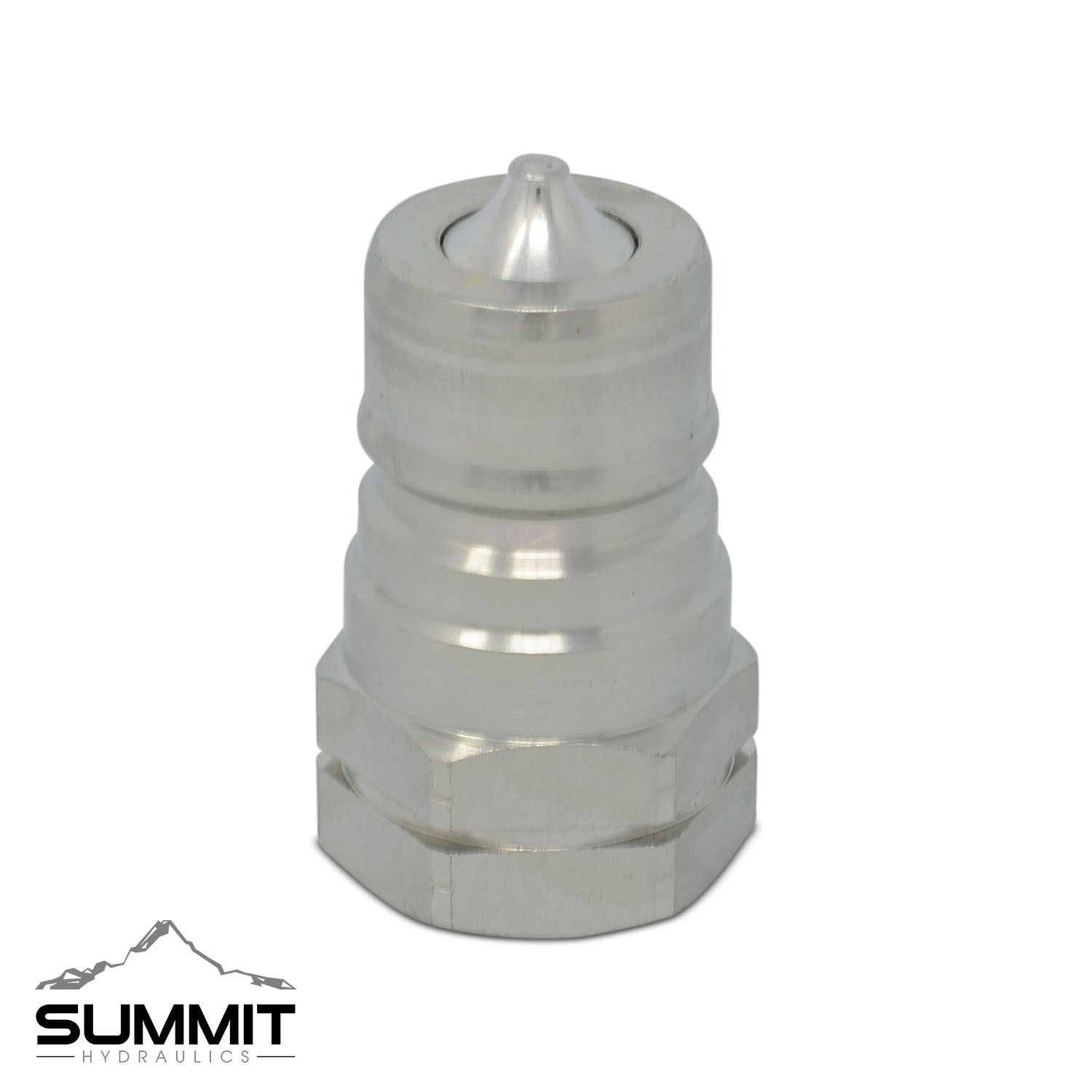 3/8″ ISO 7241-B Quick Disconnect Hydraulic Male Coupler, 1/2″ SAE Thread