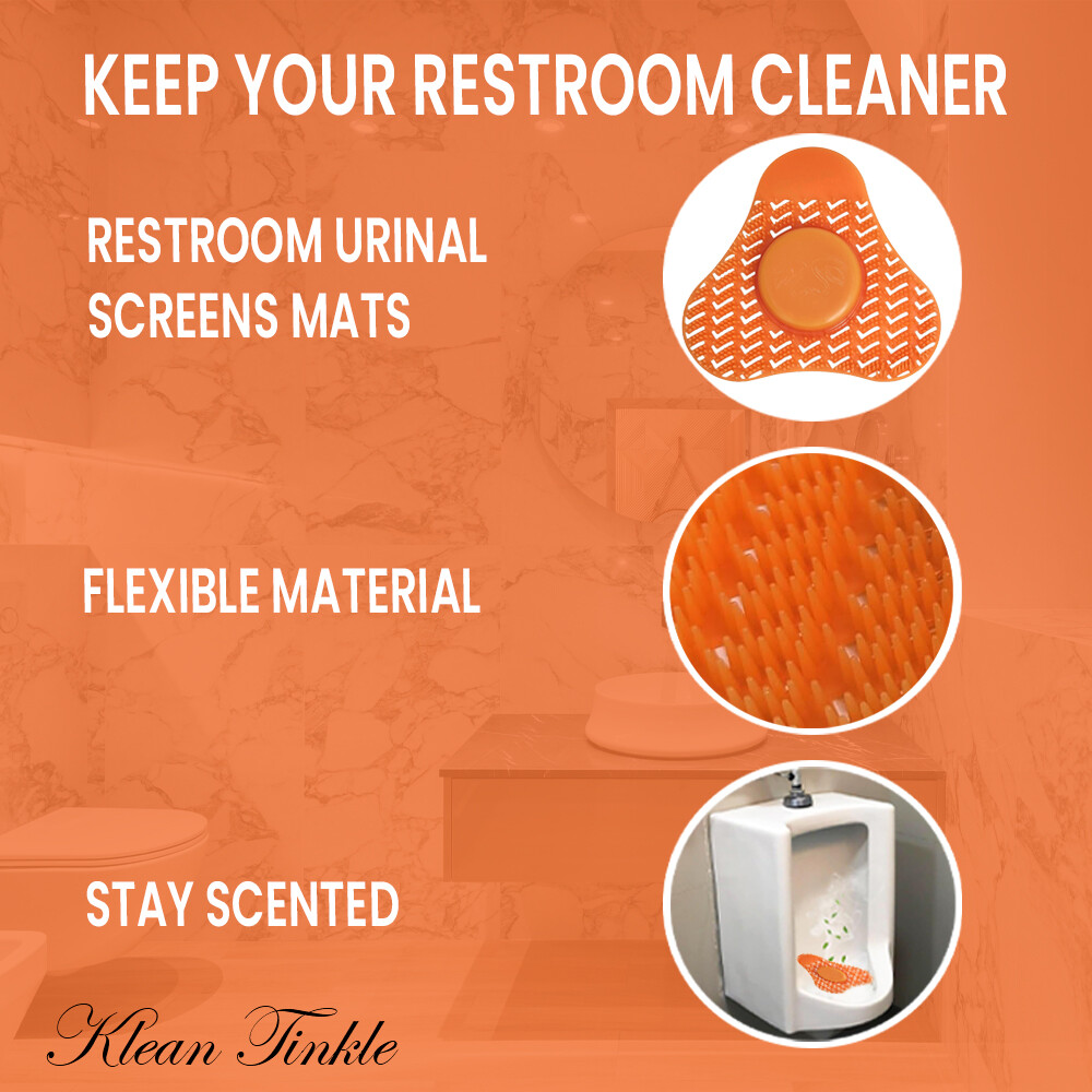 1-10 ) Janitorial Scented Urinal Cake Screens + Deodorizing Cleaners Anti-Splash