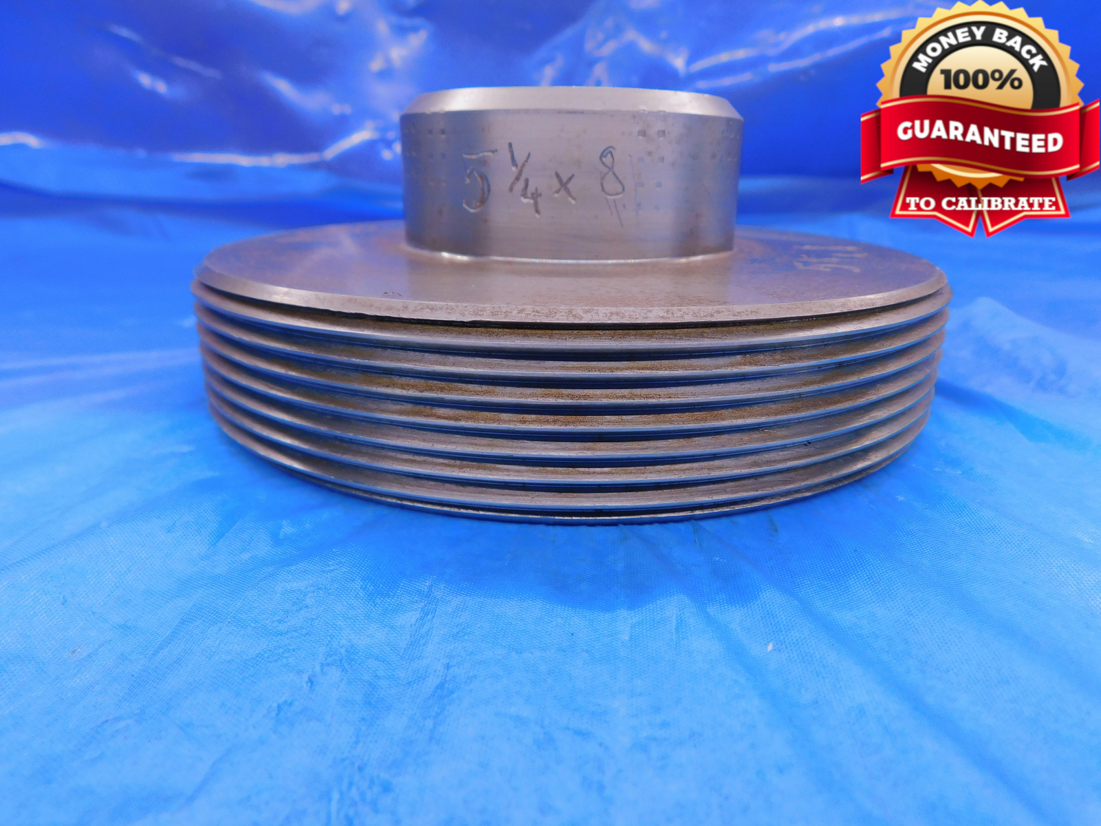 SHOP MADE 5 1/4 8 THREAD PLUG GAGE 5.25 5.250 5.2500 5 1/4″-8 INSPECTION