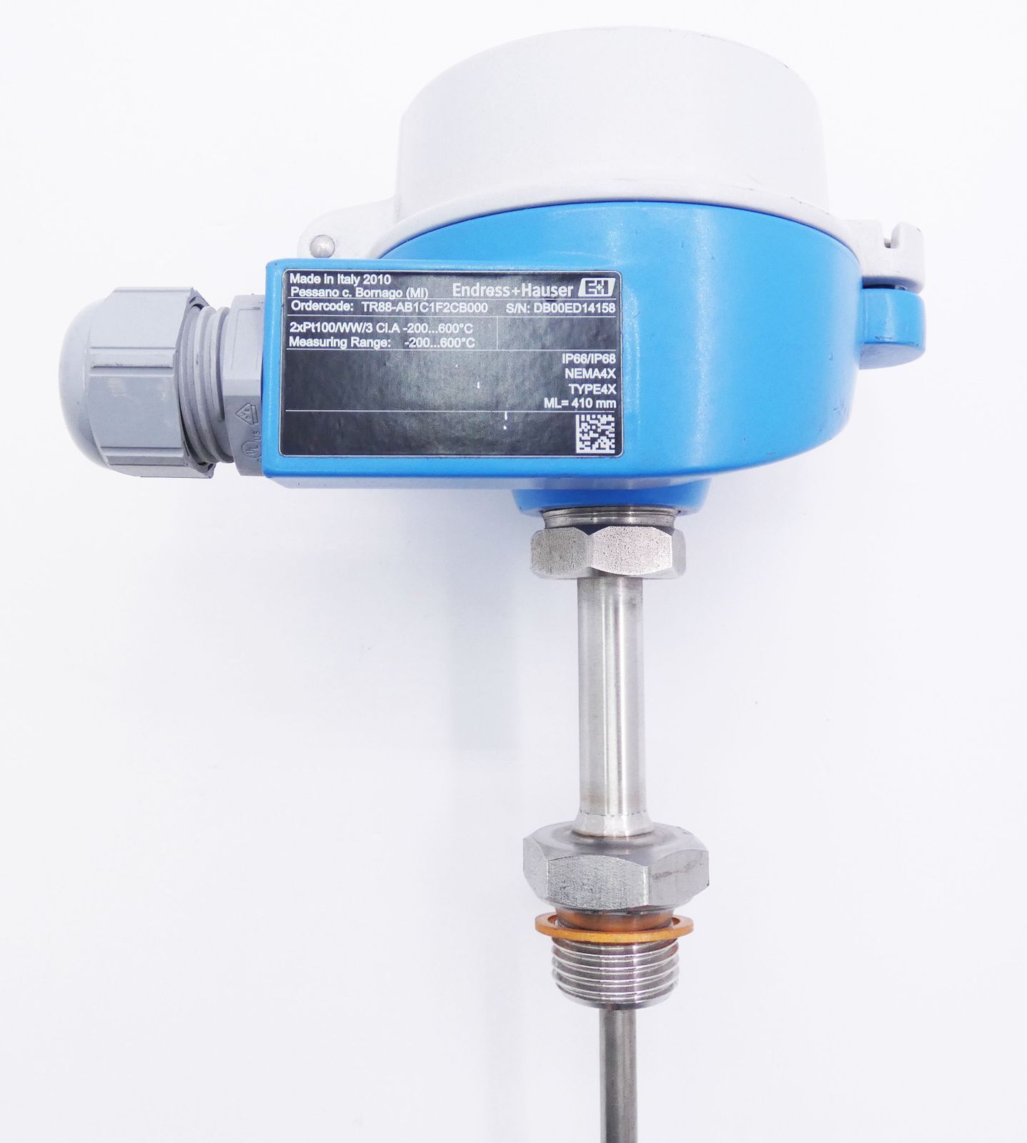 Endress+Hauser TR88-AB1C1F2CB000 Resistance Thermometer 400mm/ -200..600°C -used-