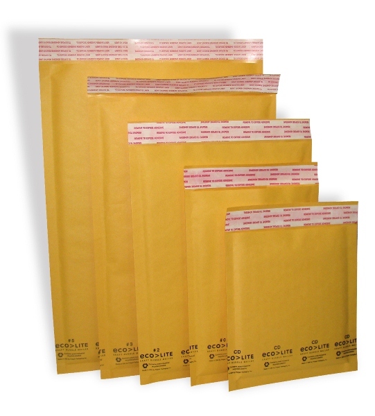 250 #0 6.5×10 Ecolite Kraft Bubble Mailers Padded Envelopes CD DVD – TheBoxery