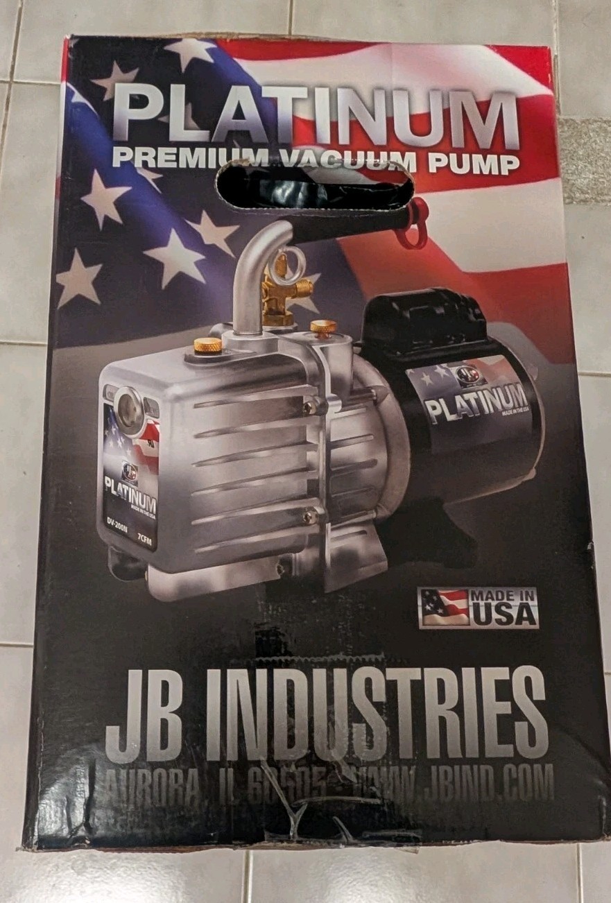 NEW JB Industries 1/2HP Platinum Premium Vacuum Pump DV-285N
