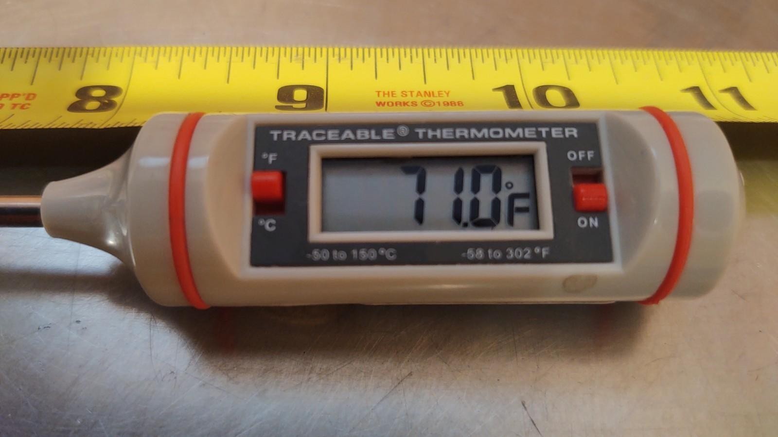 5 – Traceable Long Stem Thermometer -58 to 302°F -50 to 150°C 8″ Stem