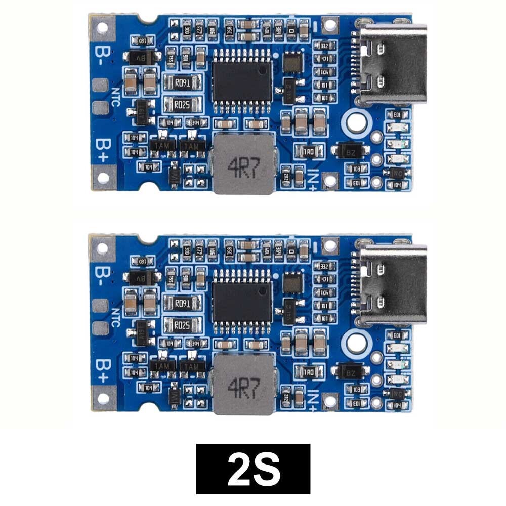 2/4/6pcs Type-C/Micro USB 2S 3S 4S BMS 18W 2A Li Li-ion Battery Charging Module