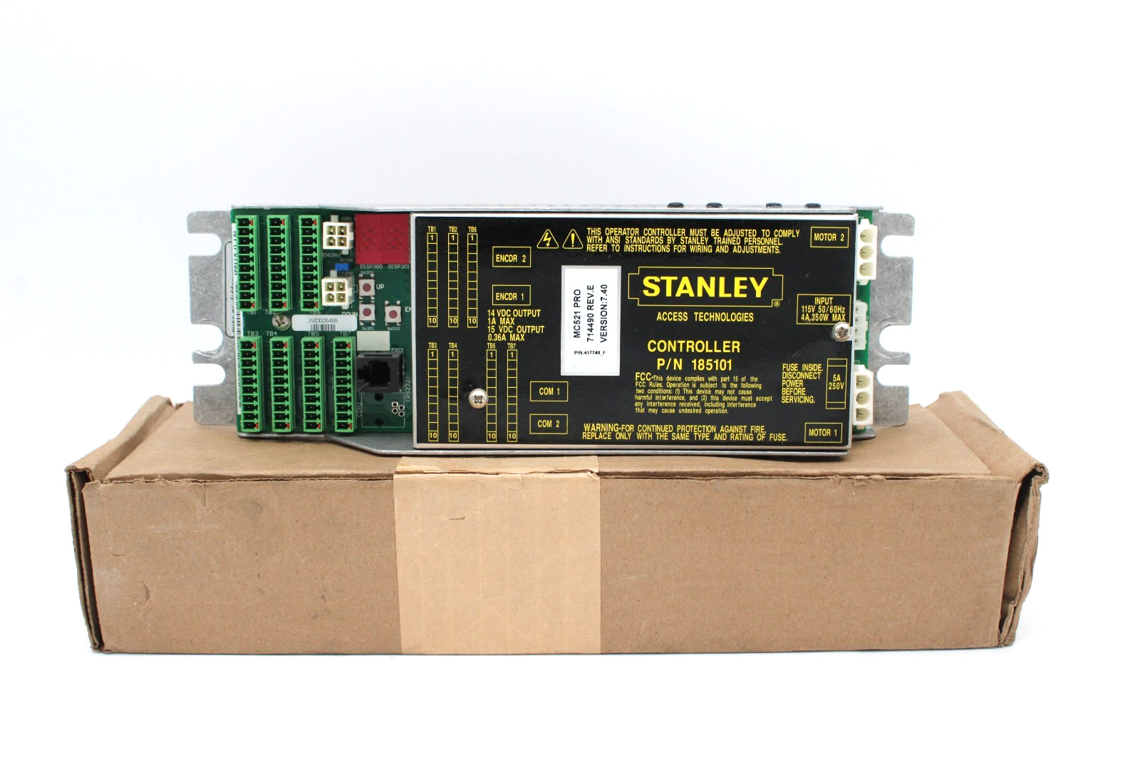 Stanley Controller MC521 PRO Dual Motor 185101 Untested