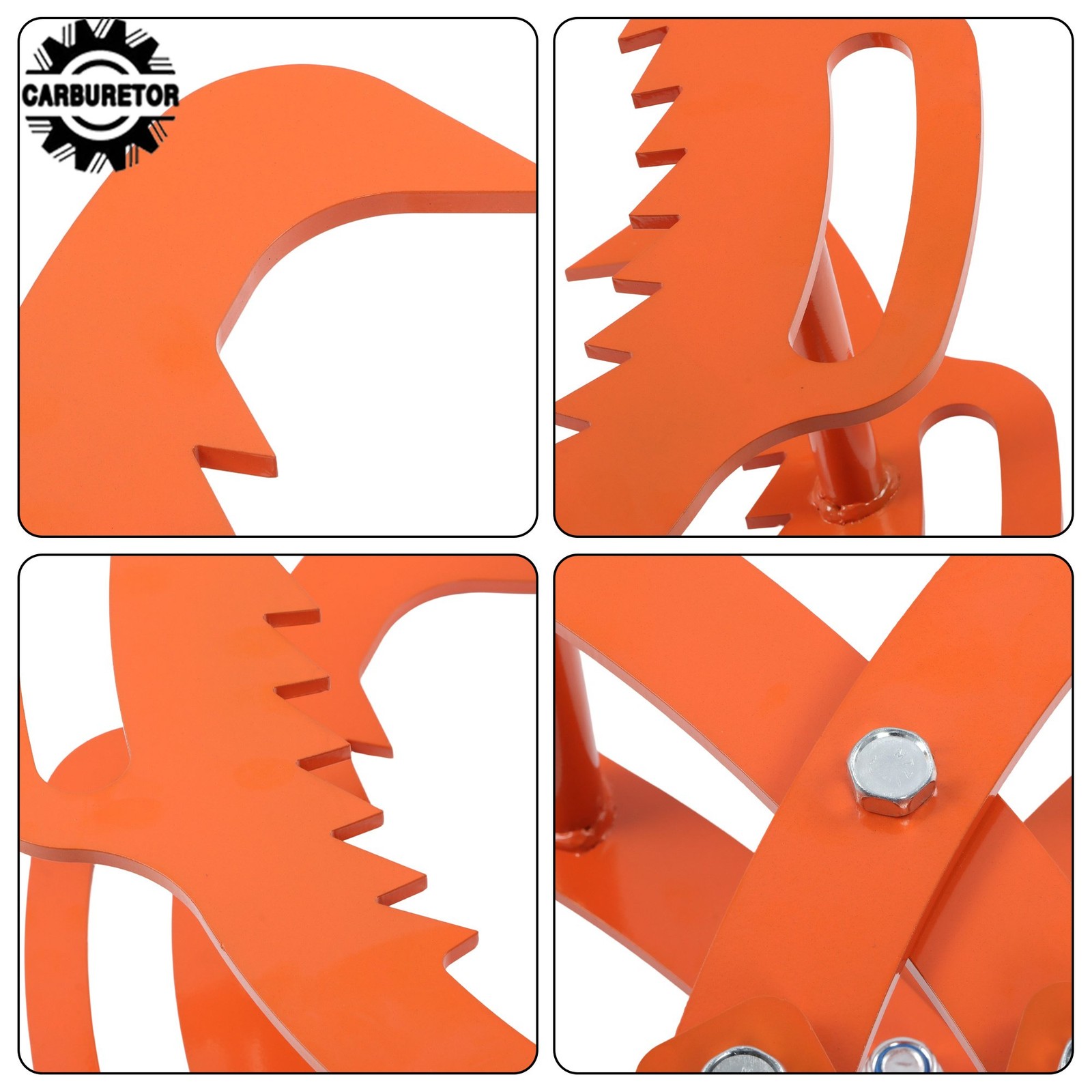 32 in Log Lifting Tongs 4 Claw Steel Swivel Dragging Tongs For Lifting & Felling