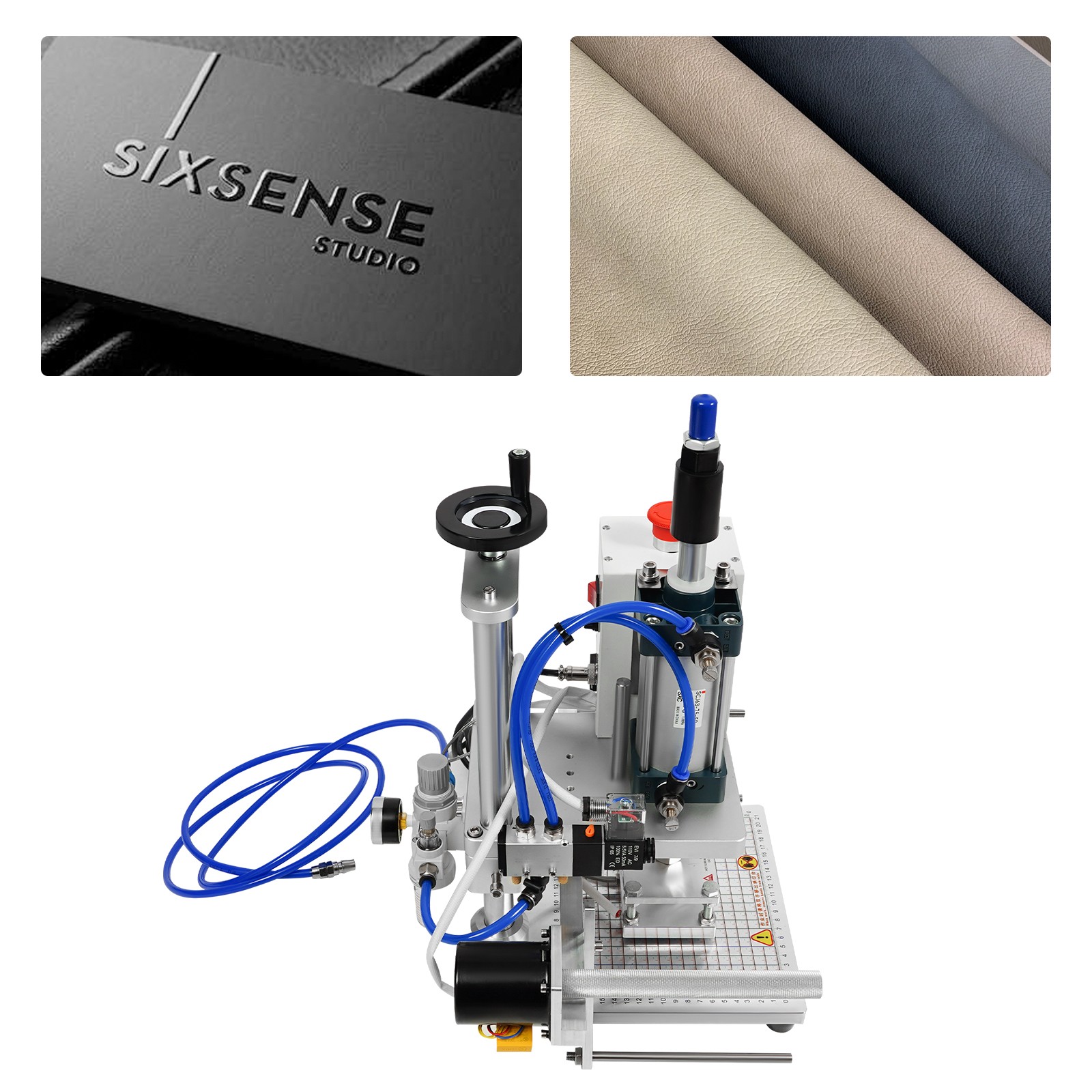 Pneumatic Hot Foil Stamping Machine PVC Leather Pu Paper Digital Emboss Machine