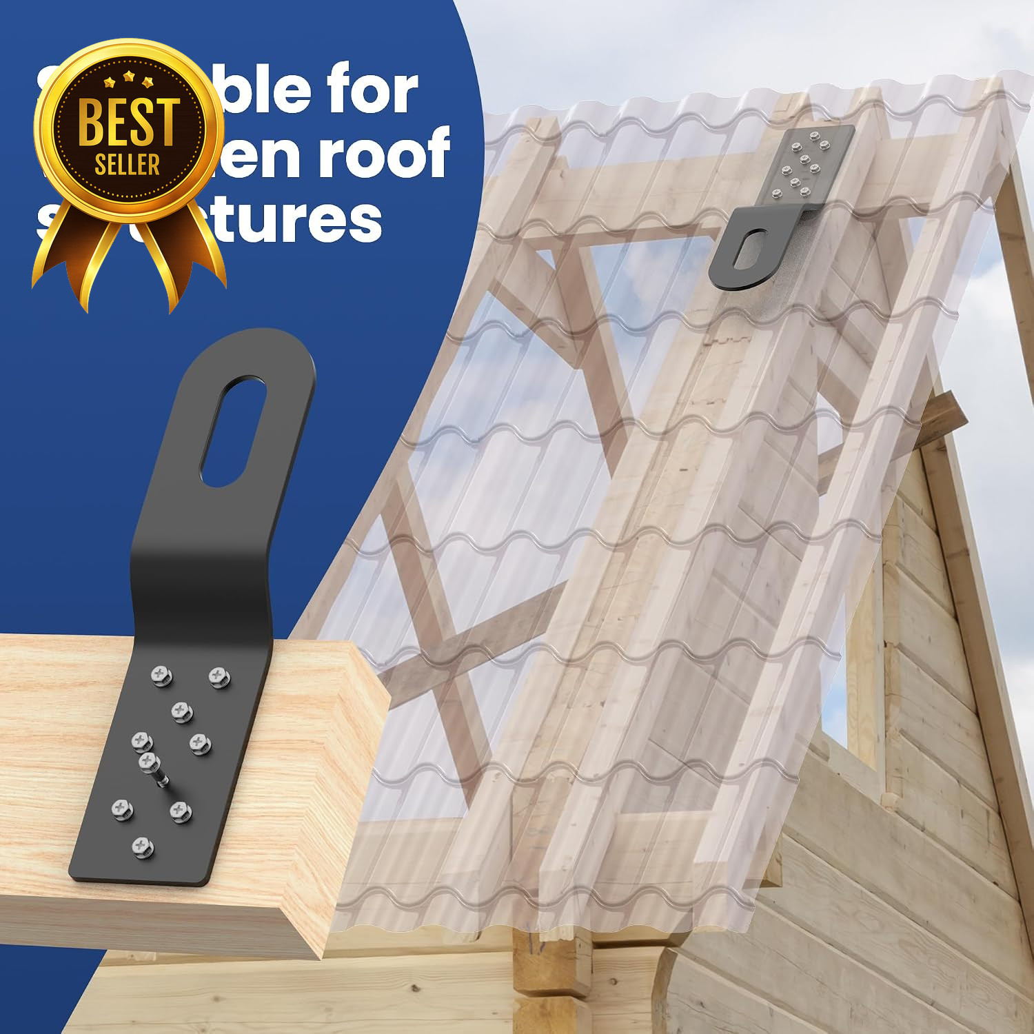 10 Pack Permanent Roof Safety Anchors Fall Protection Metal Wood Roof Black