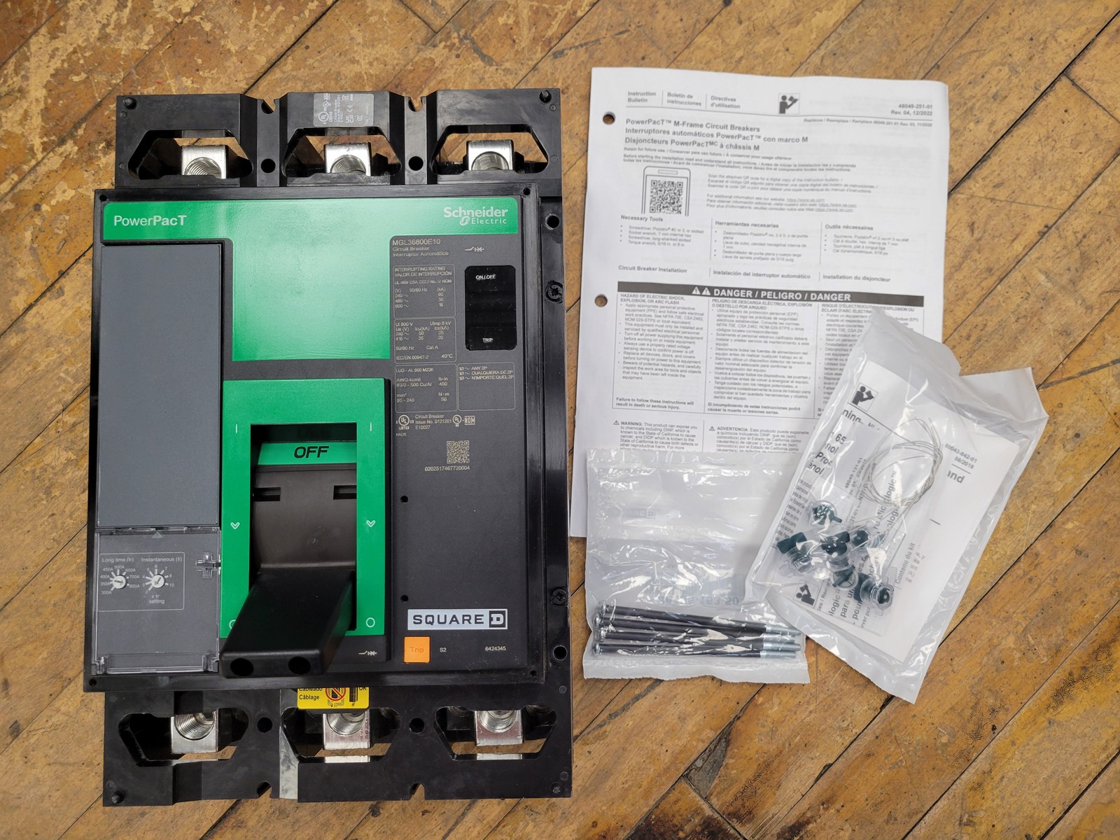 Square D MGL36800E10 Circuit Breaker 800A 3P 600V