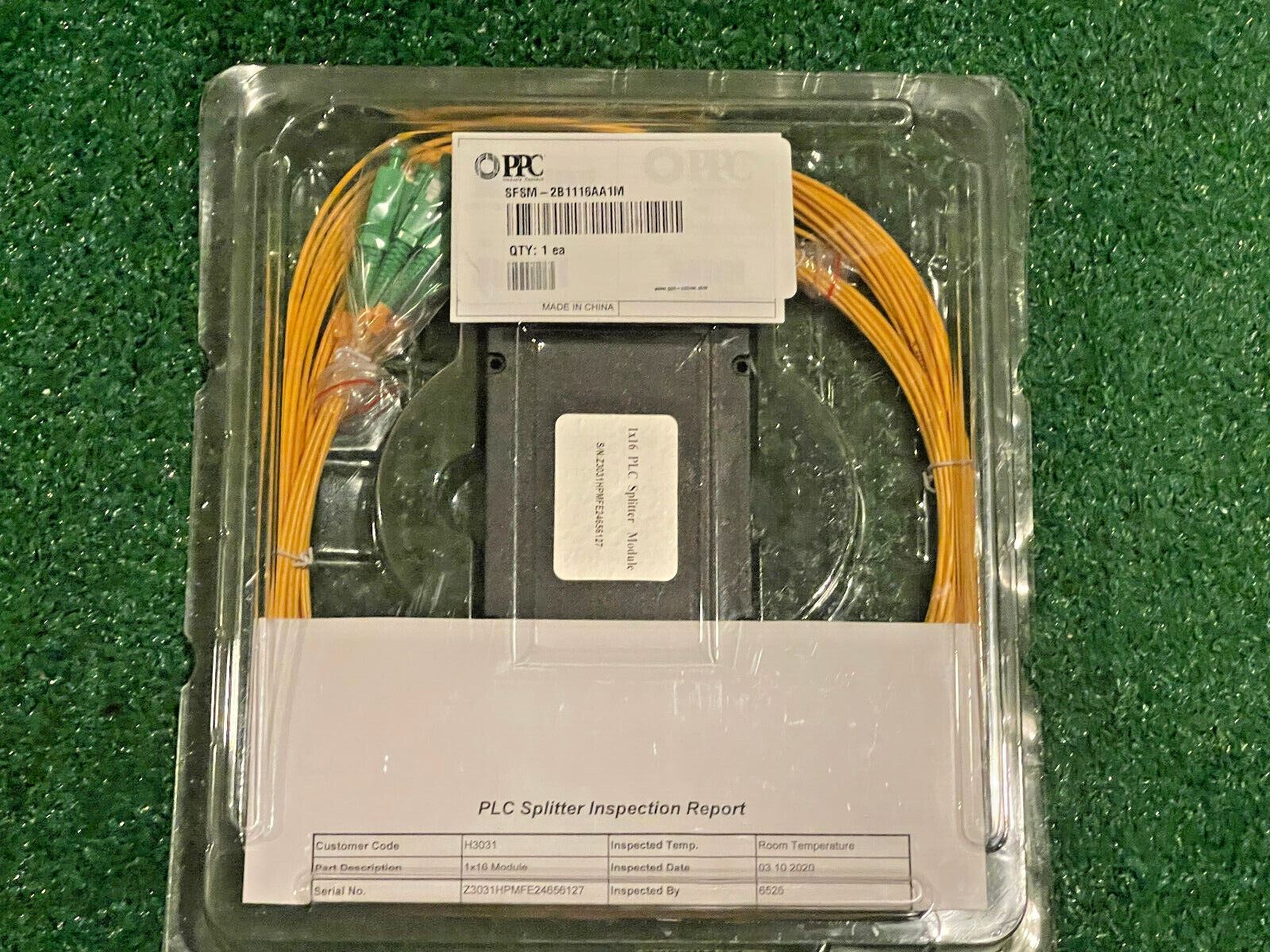 PPC SFSM-2B1116AA1M 1×16 Box Style PLC Splitter Module