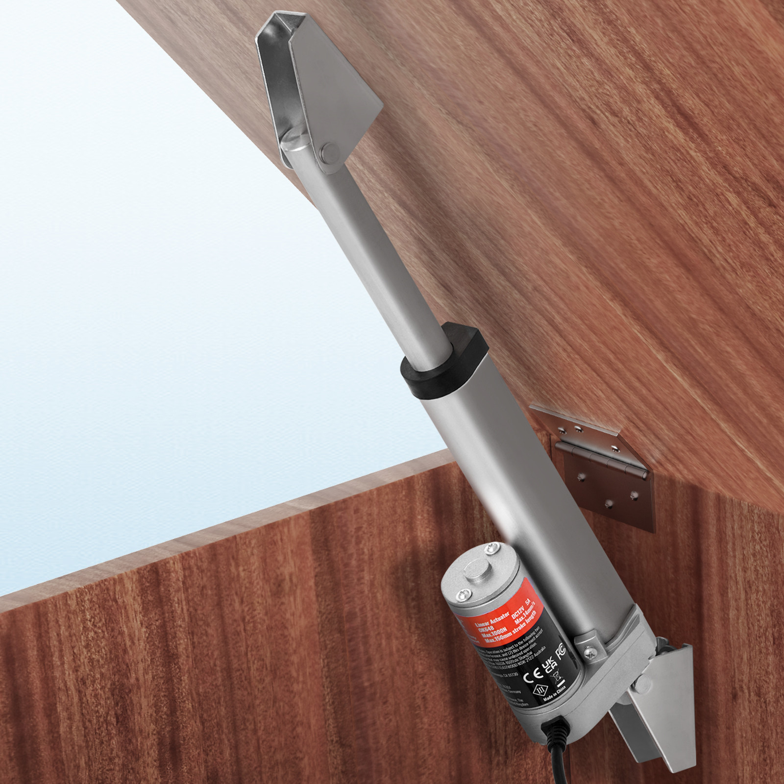 VEVOR Linear Actuator 12V 4 Inch High Load 330lbs/1500N 0.19″/s IP54 Protection