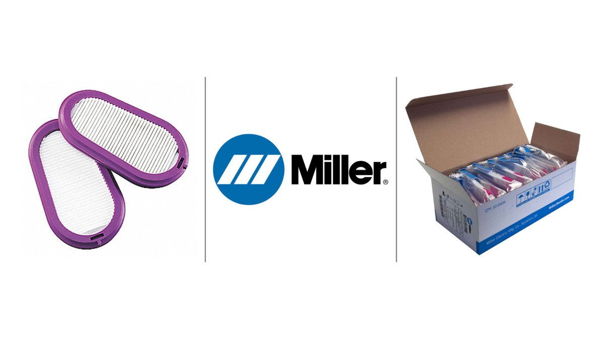 Box Of 10 PK Miller SA00818 Replacement Cartridge P100 Filter Welding Respirator