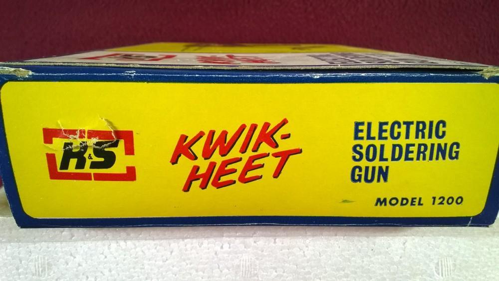 K&S KWIK-HEET ELECTRIC SOLDERING GUN 110V/100W MODEL 1200 W/ EXTRA TIP IN BOX