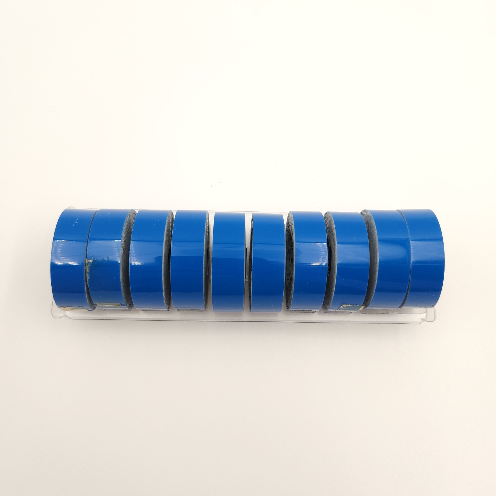 Vintage 10 Rolls Dymo Labeling Tape Glossy Blue 1/2″x 12′ Embossing Type I NOS