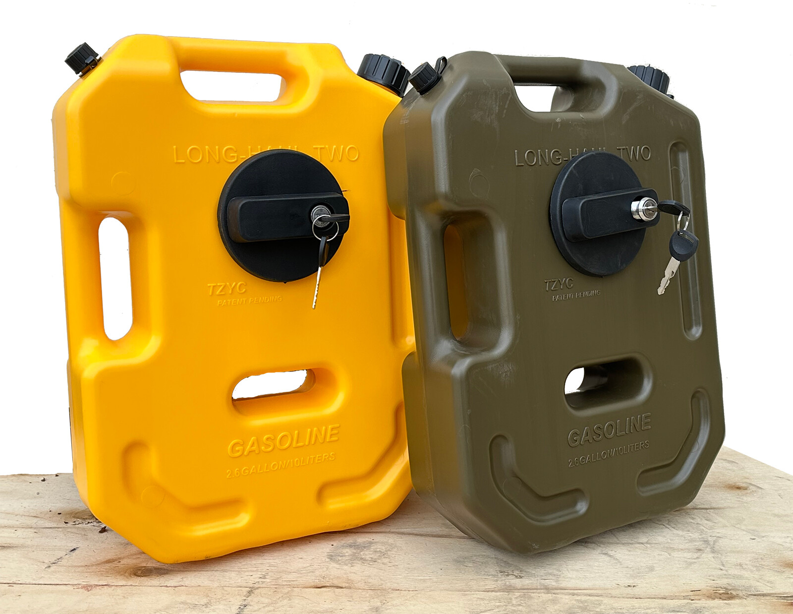 10L Gallon Utility Jugs Water Container Storage Fuel Gasoline Can w/Mount Lock