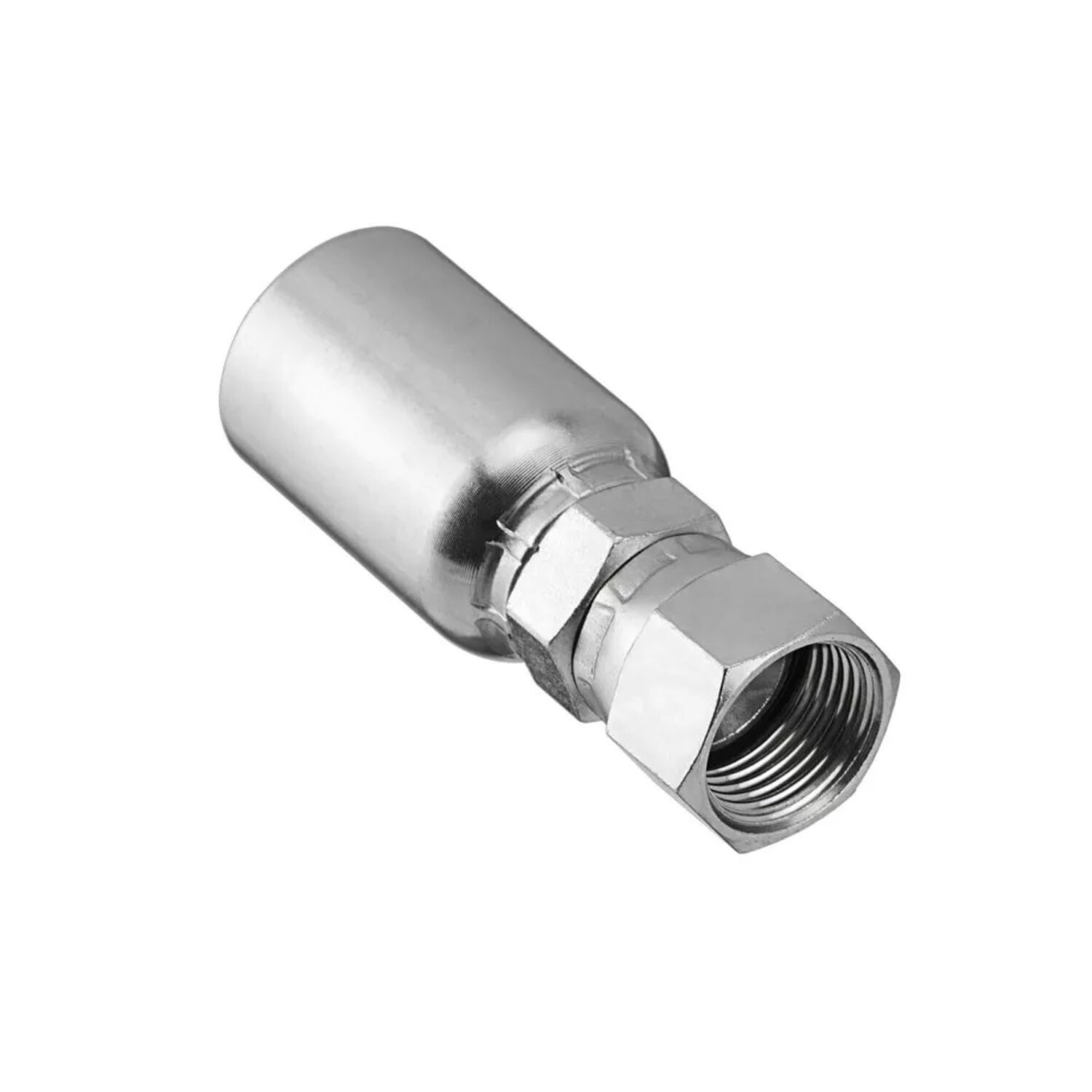 1/2″ Hose x 1/2″ JIC 37° Female Hydraulic Hose End Swivel Crimp Fitting 12 Pack
