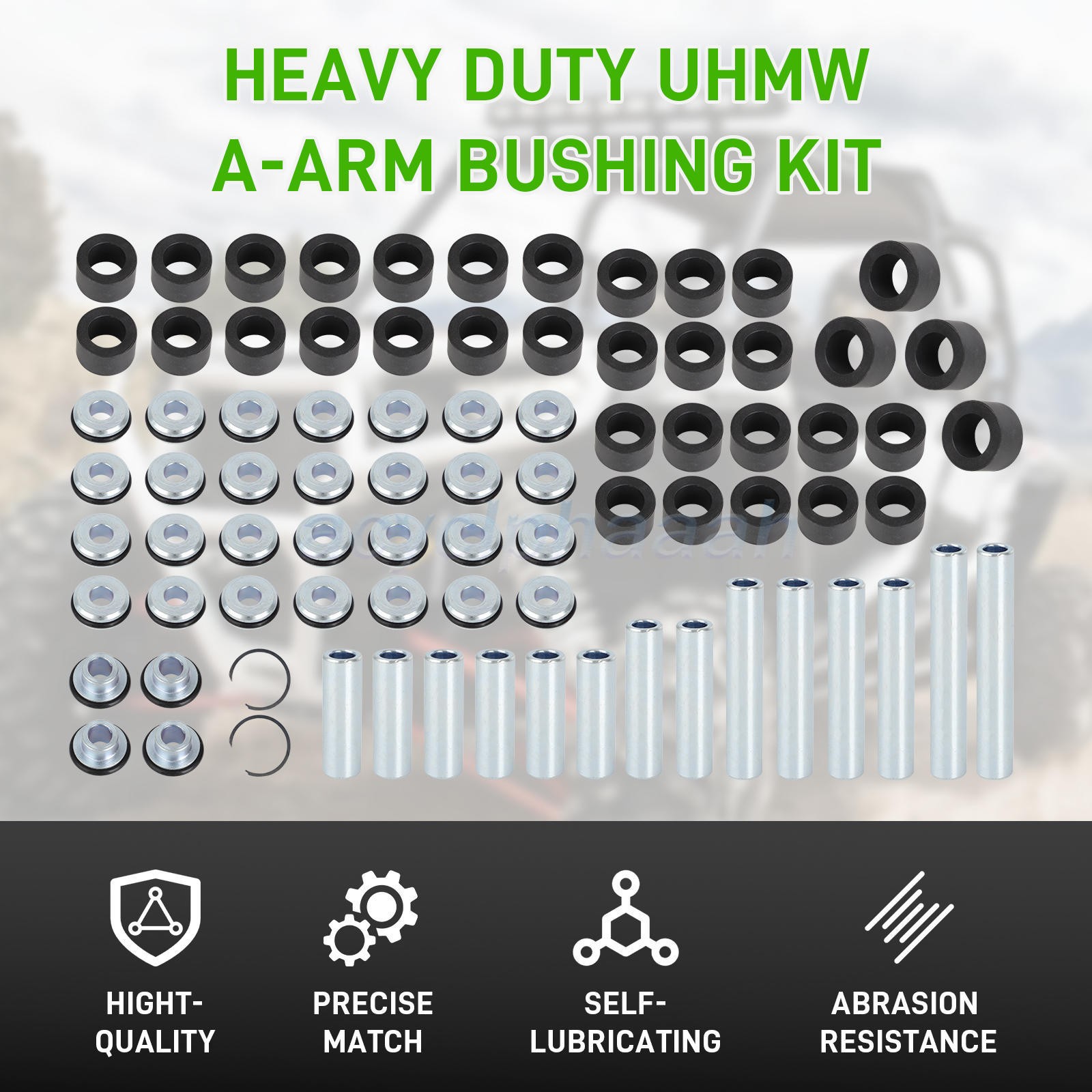UMHW A Arm Bushing Kit for Polaris General 1000 / 4 (2017+) RZR S S4 1000 17-20