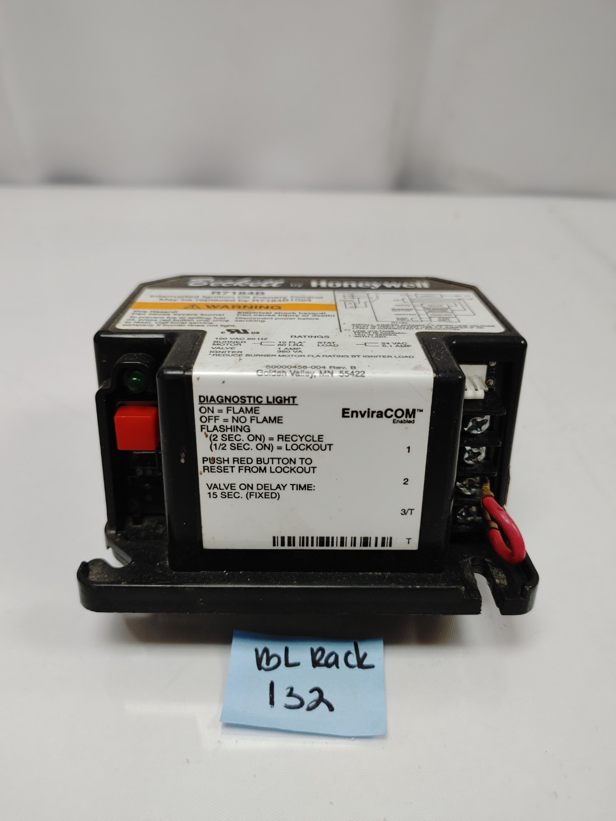 Beckette By Honeywell R7184B1024 Ignition Oil Primary Control