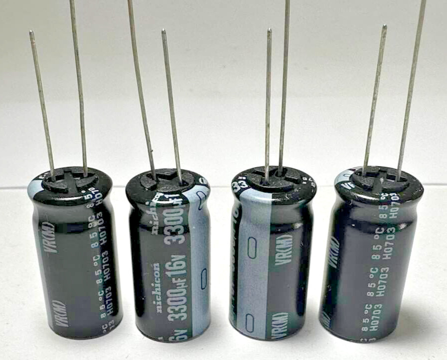 6X – 3300uF @ 16V (85°) **NICHICON UVR SERIES** – ALUMINUM ELECTROLYTIC CAP #186