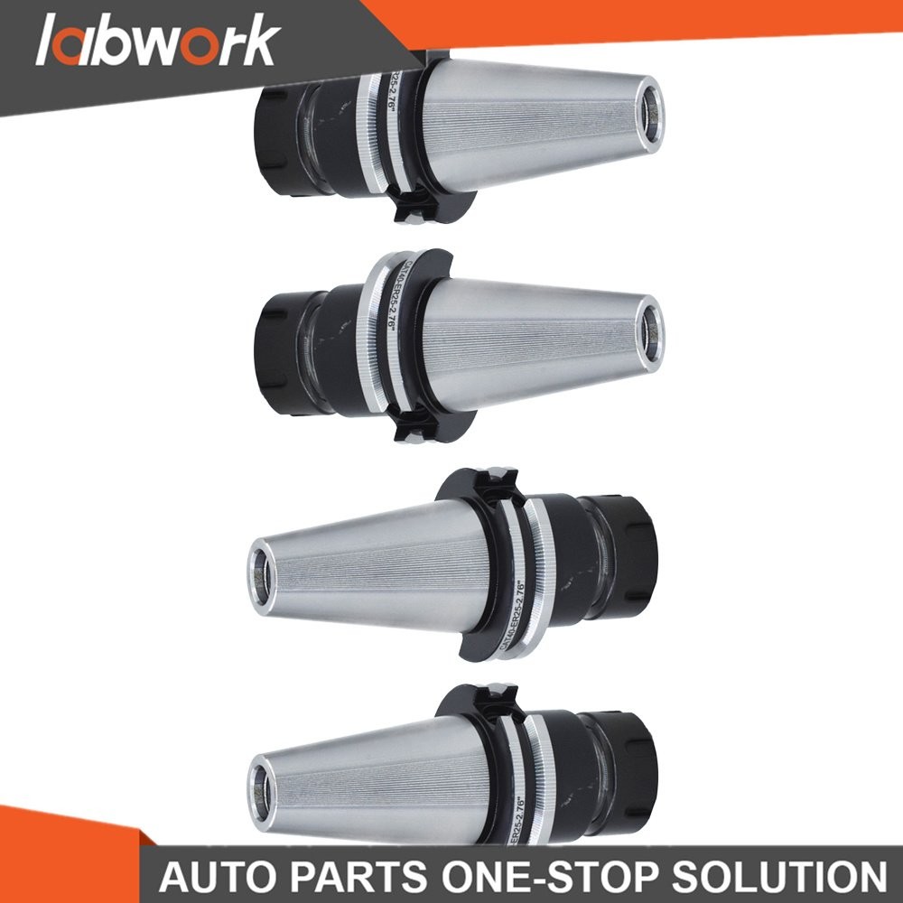 Labwork CAT40 ER25 Collet Chuck W. 2.76″ Gage Length Chucks Tool Holder Set 4 PC