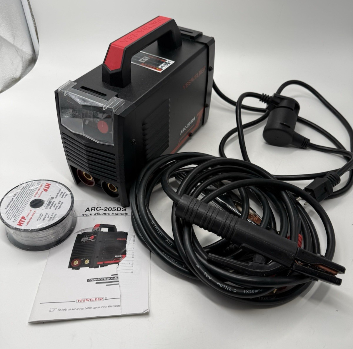 YESWELDER ARC-205DS Stick Welder AC/DC Welding Machine w Cables Dual Voltge 205a