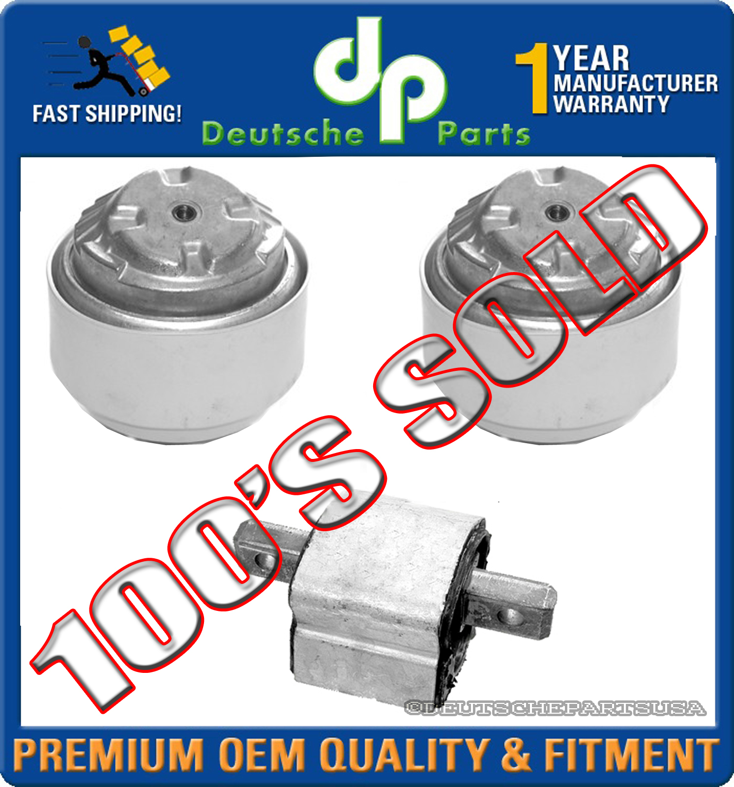Mercedes W230 W211 SL500 E55 HYDRAULIC Engine Motor Transmission Mount Mounts 3