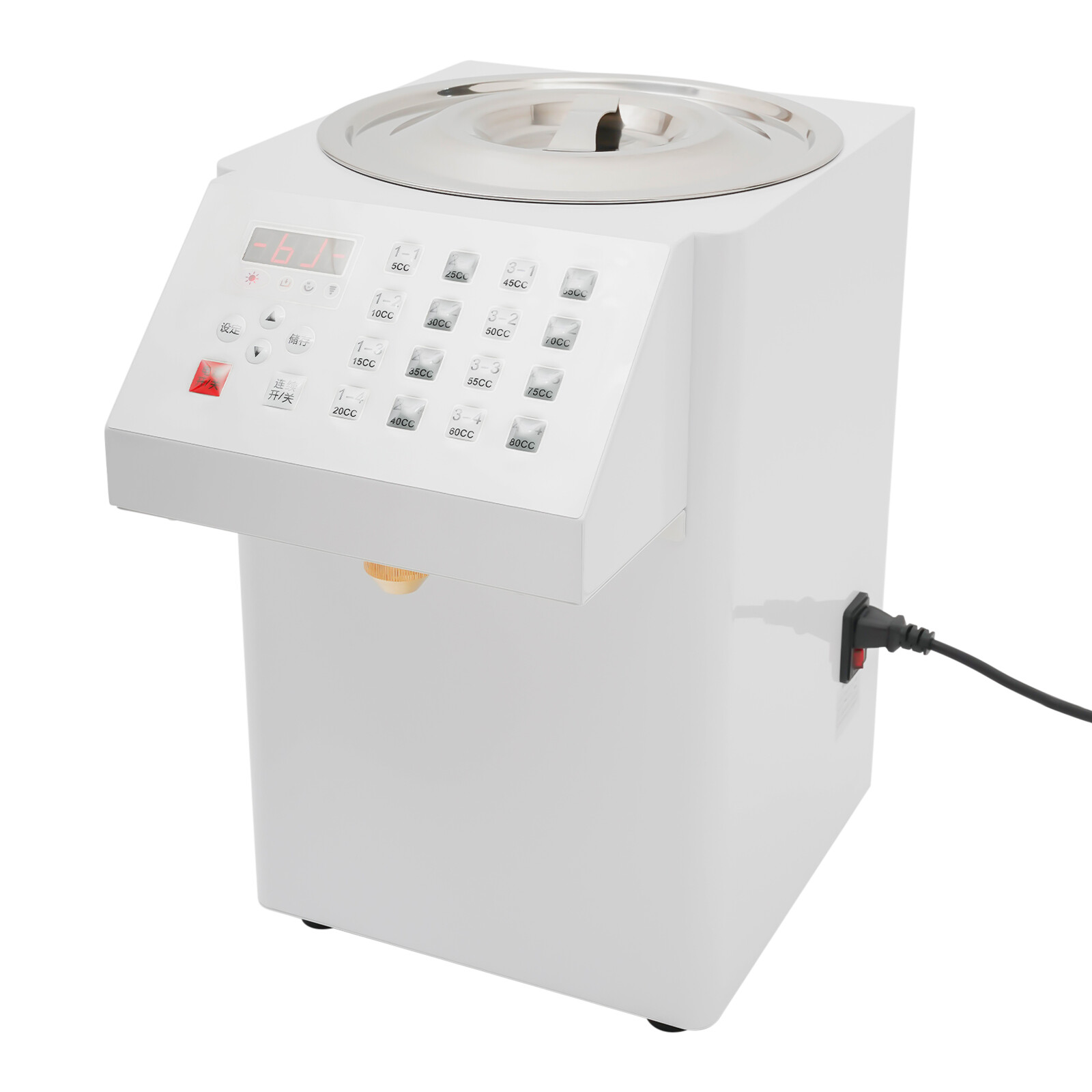 8L/2.11 Gallon Countertop Fructose Dispenser Auto Quantitative Fructose Machine