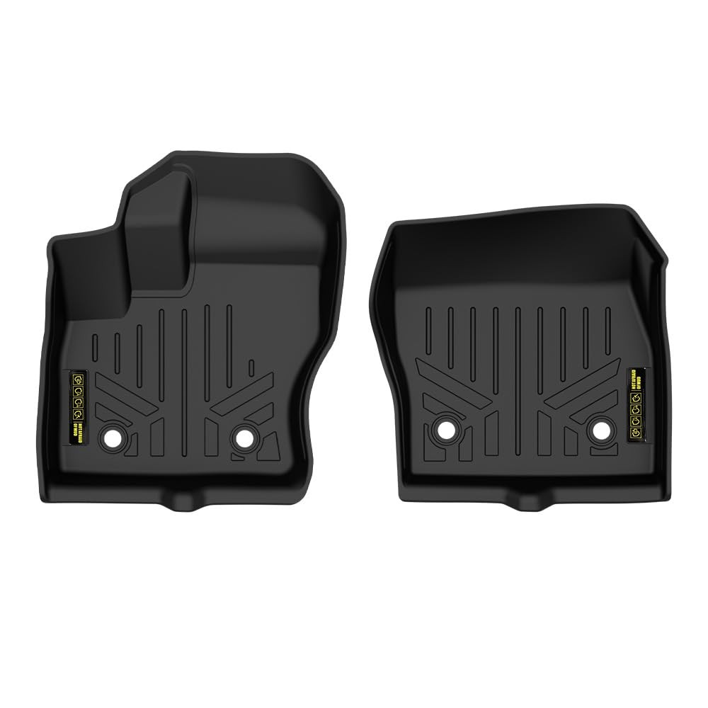 TPE Floor Mats Liners for Ford Transit Connect 2014-2021 1st Row Black All Weath
