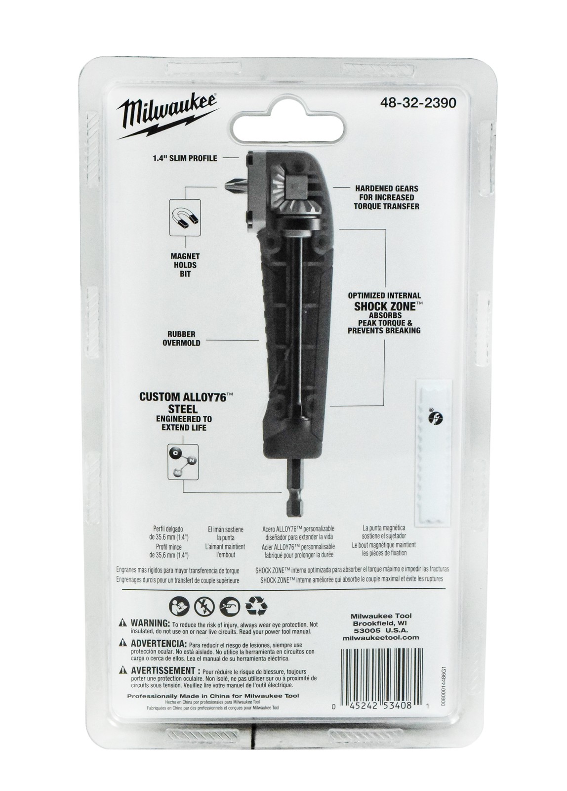 Milwaukee 48-32-2390 Shockwave Right Angle Drill Adapter