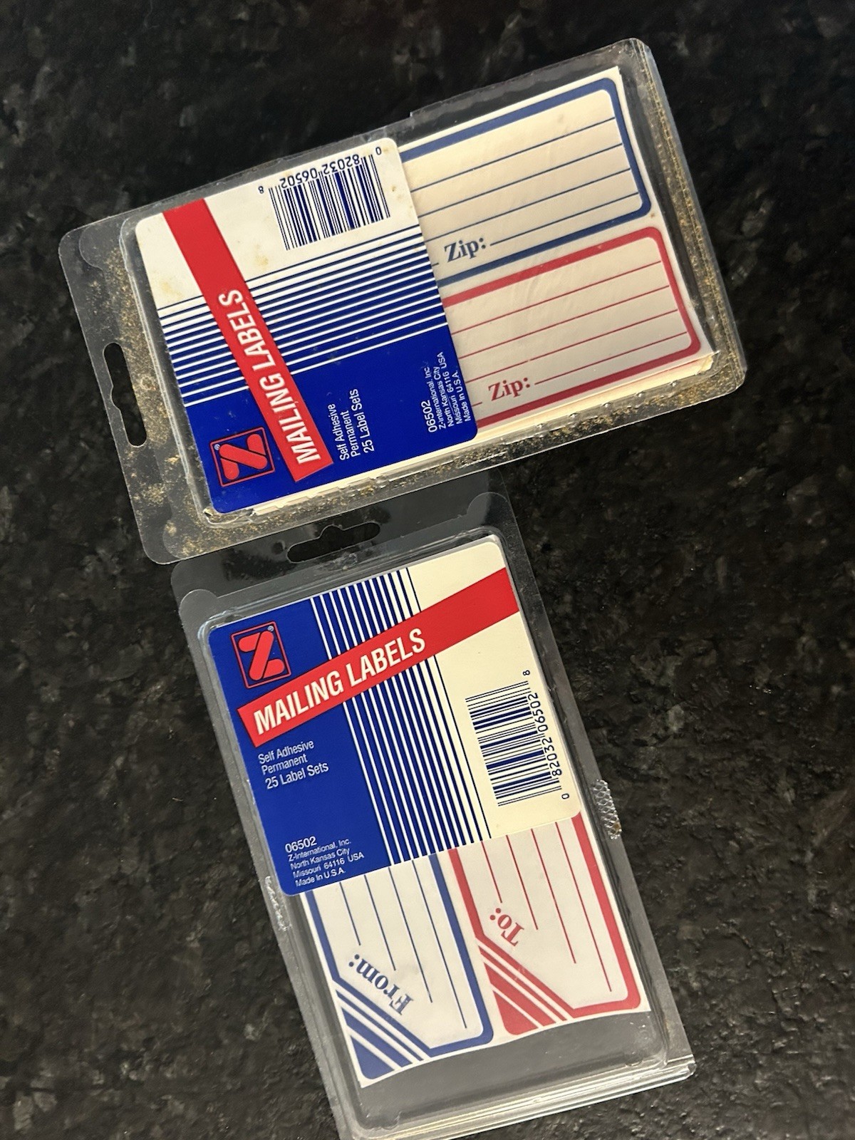 Vintage Mailing Self Adhesive Permanent Labels 1 Full Pack Opened 2nd Pack 40+
