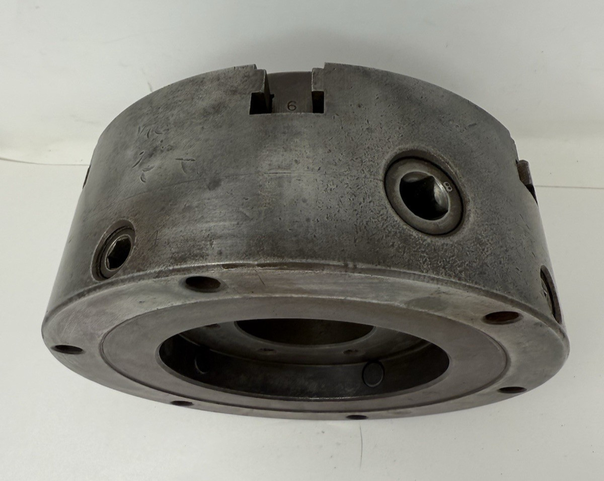 8-1/4″ BUCK 6 Jaw Lathe Chuck #4862 Made in USA – No key see details