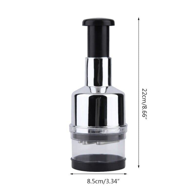 The Perfect Part Vegetable Cutter – Food Veggie Onion 8.75”H x 3”L, Silver