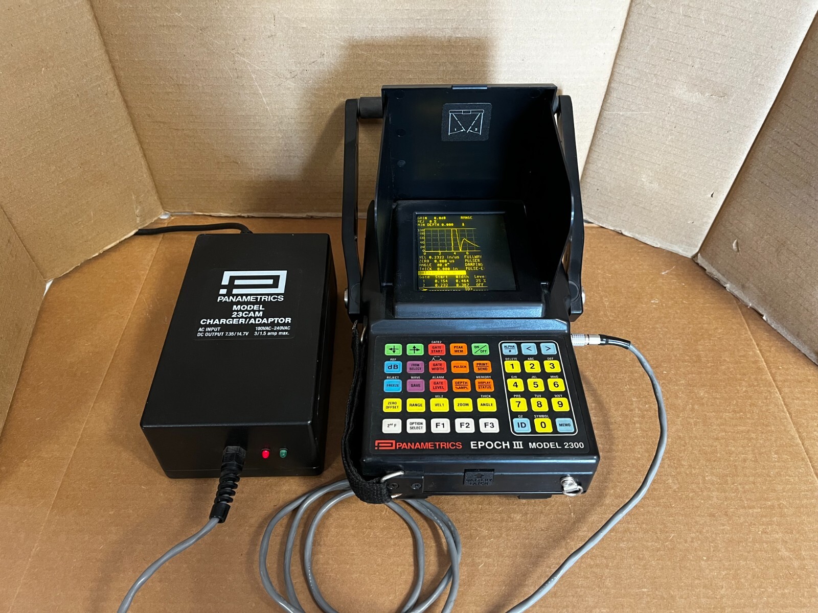 Panametrics EPOCH III 2300 Ultrasonic Flaw Detector – Battery wont hold charge