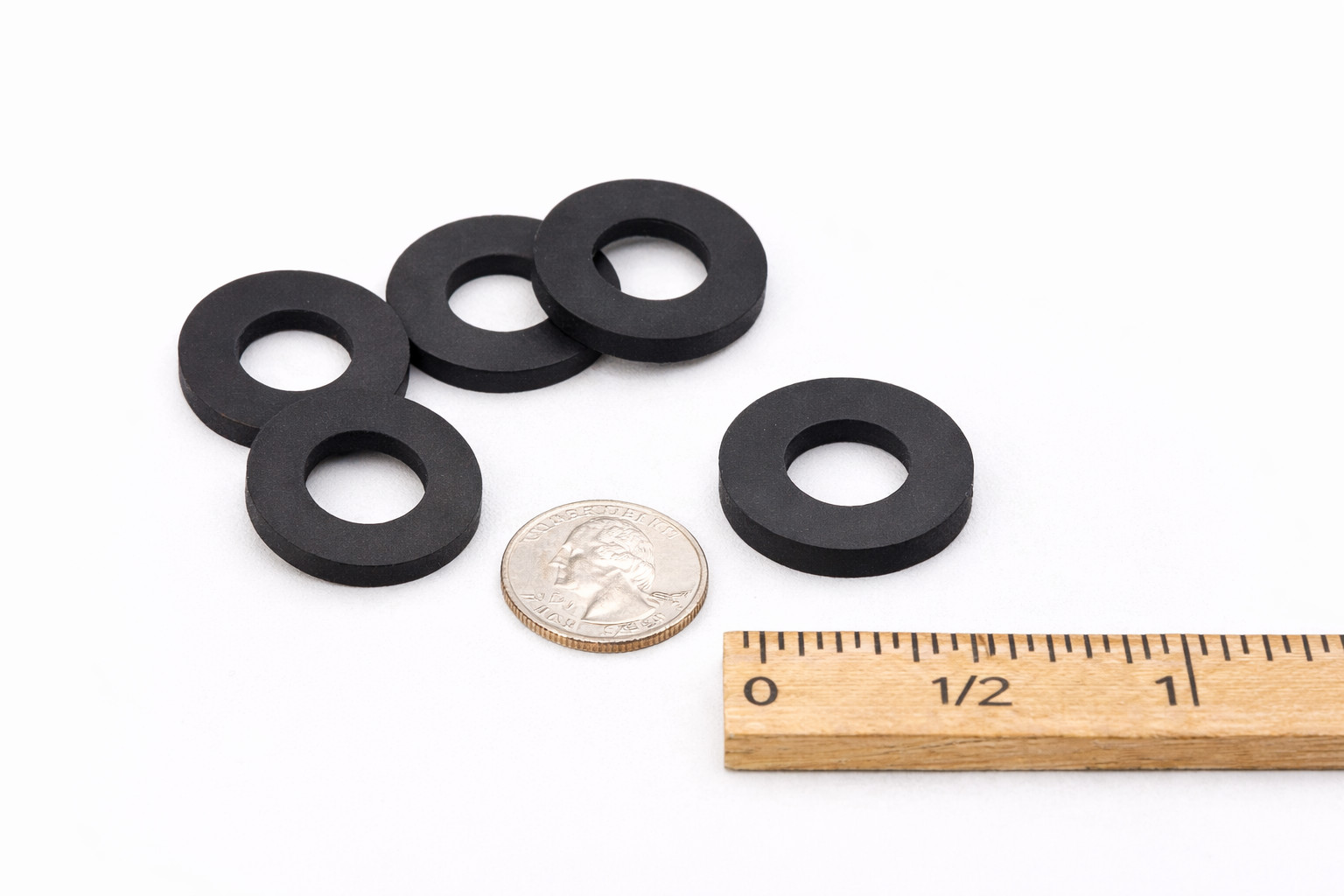 8mm ID x 20mm OD x 3mm NBR Rubber Flat Washers Foreign Auto Motorcycle Repair