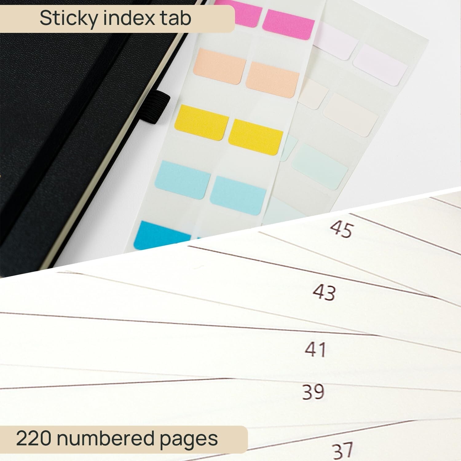 POPRUN Lined Spiral Journal Notebook for Women & Men, 7-1/4″ x 9-1/2″, 220 Numbe