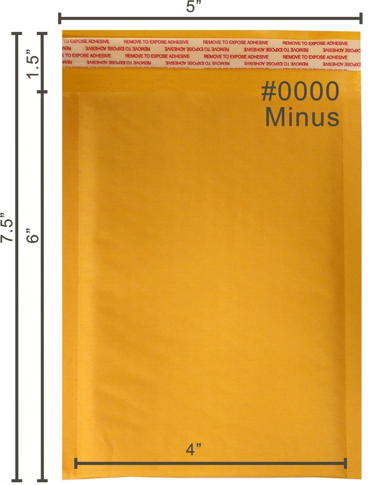 Yens® 2000 #0000 Kraft Bubble Padded Envelopes Mailers 4 X 6 #0000minus