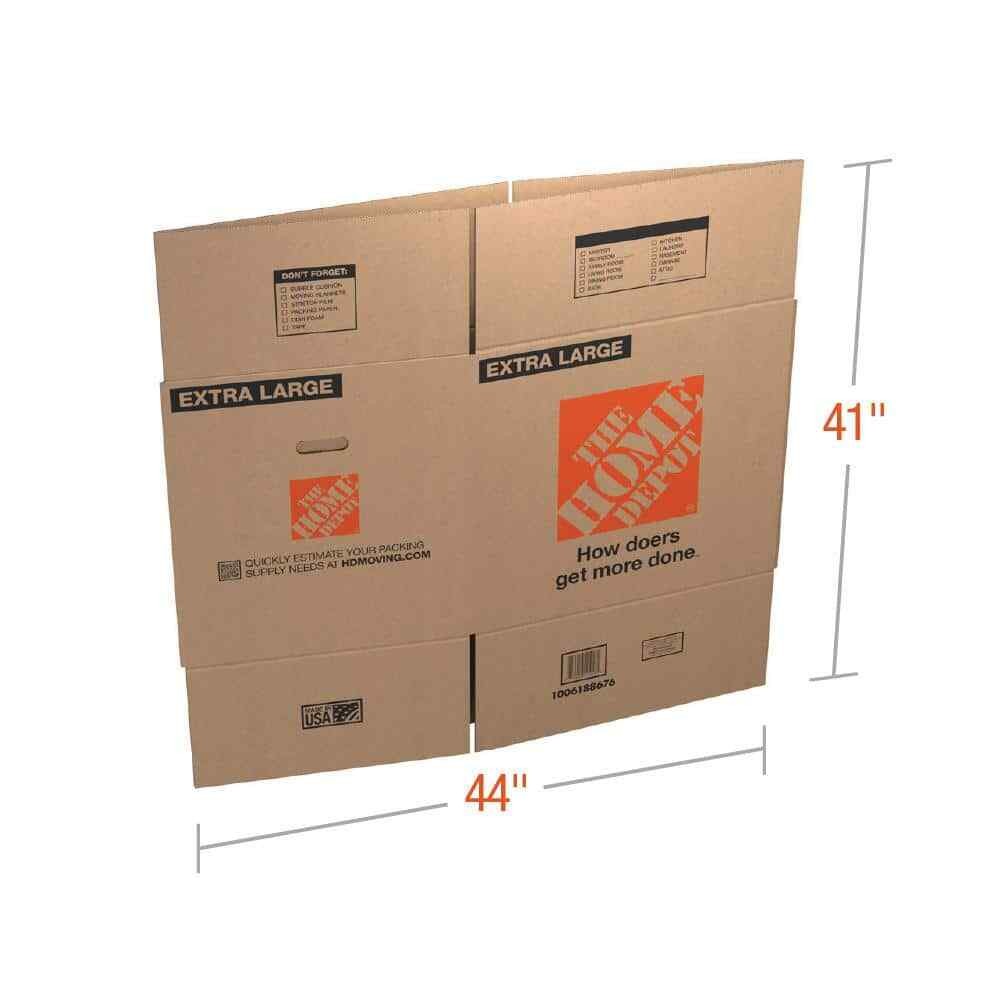 24 L x 20 W x 21 D Extra-Large Moving Boxes, 10-Pack, Durable With Easy-Grip