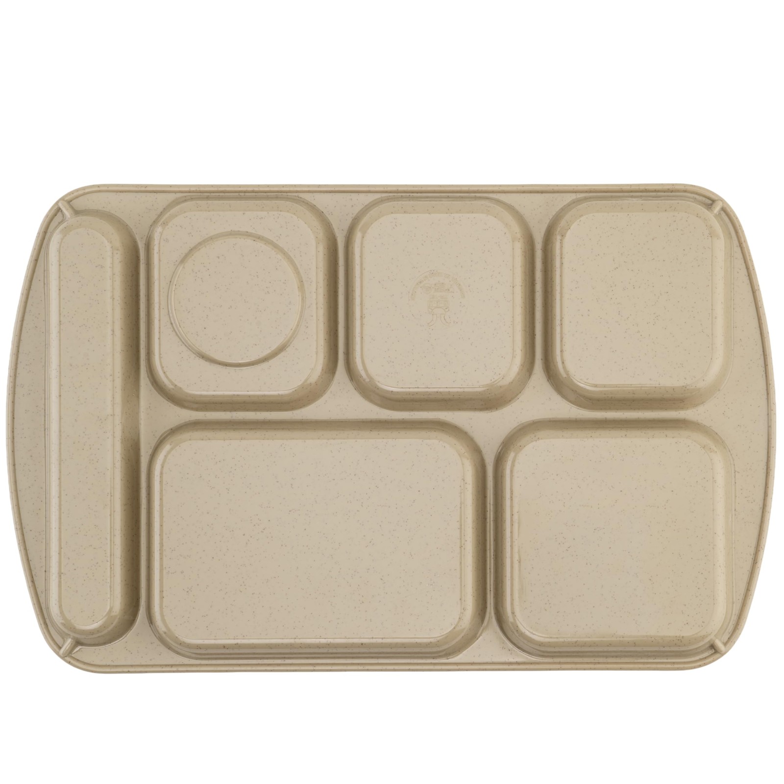 Get G.E.T. 6 Compartment School Cafeteria Tray Right Handed 10 X 15 Sandstone 4